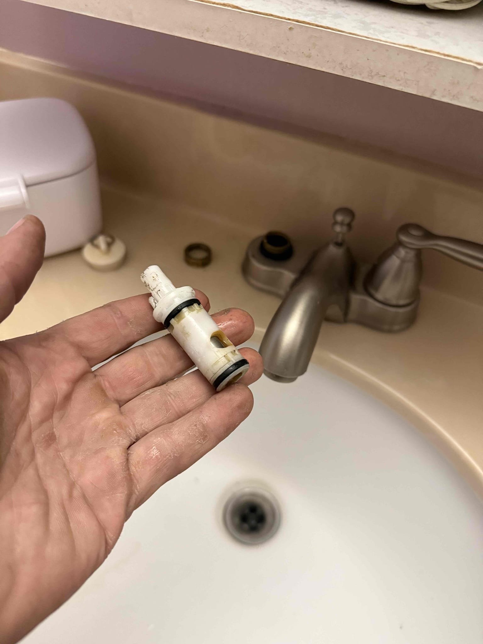 New tub waste and overflow, replace cartridges on faucet 
Arrived to home for leak in ceiling. Upon inspection found that draywall needed to be opened to further diagnose. Today MyGuy supposed and installed new Tubwaste and overflow and replaced cartridges on lav faucet. Tested for leaks, there are none at this time.