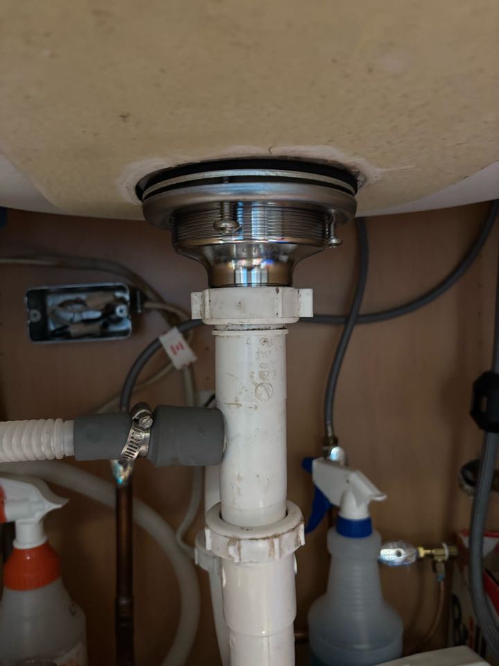 Replaced basket strainer serving kitchen sink. Brick Township, NJ 08723