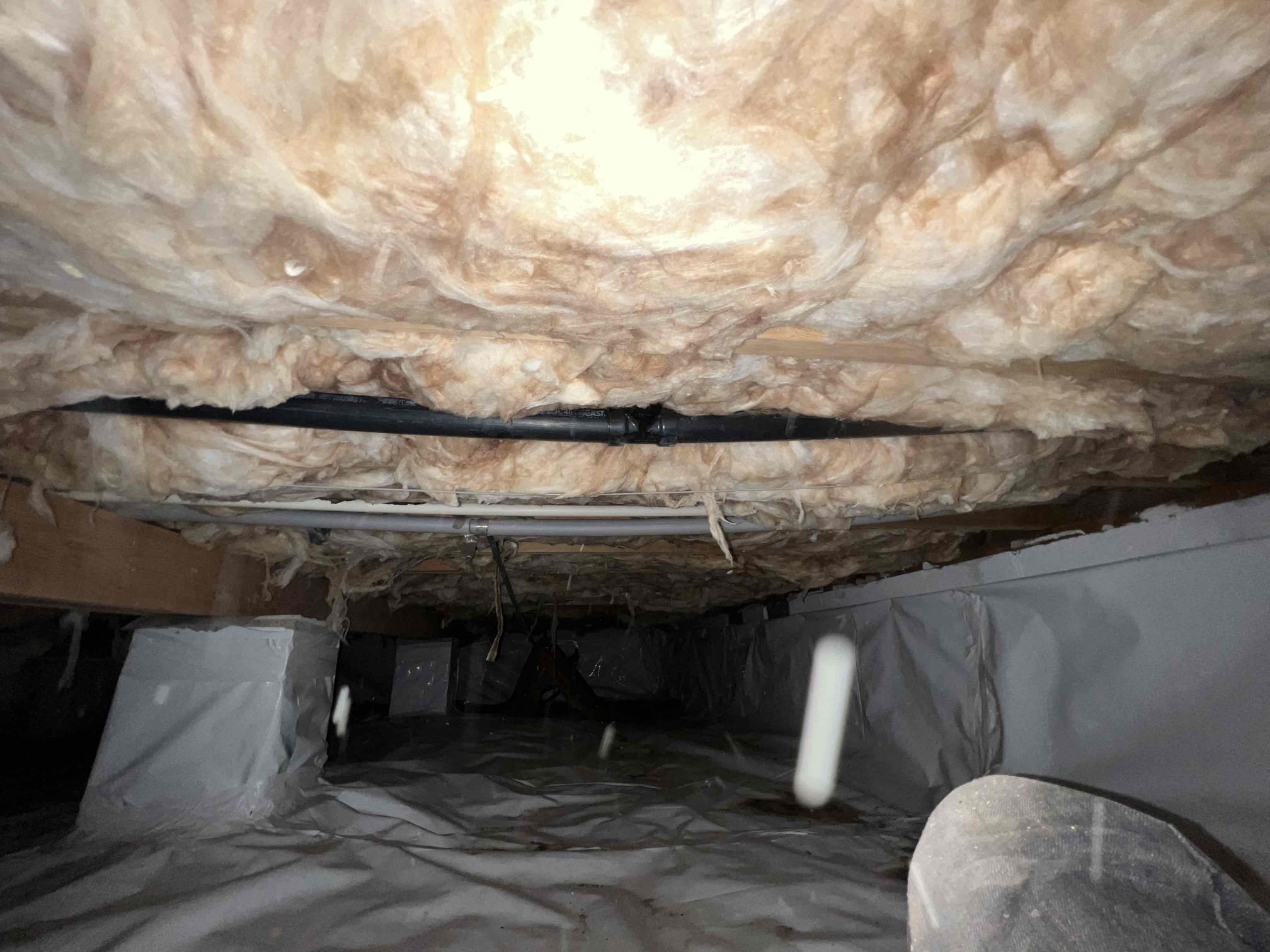 Arrived on site to kitchen clog call and client stated their kitchen sink was backed up. Client has slight bellies in the kitchen piping in the crawlspace. Still left options to hydro jet and snake but client would not like to move forward at this time.