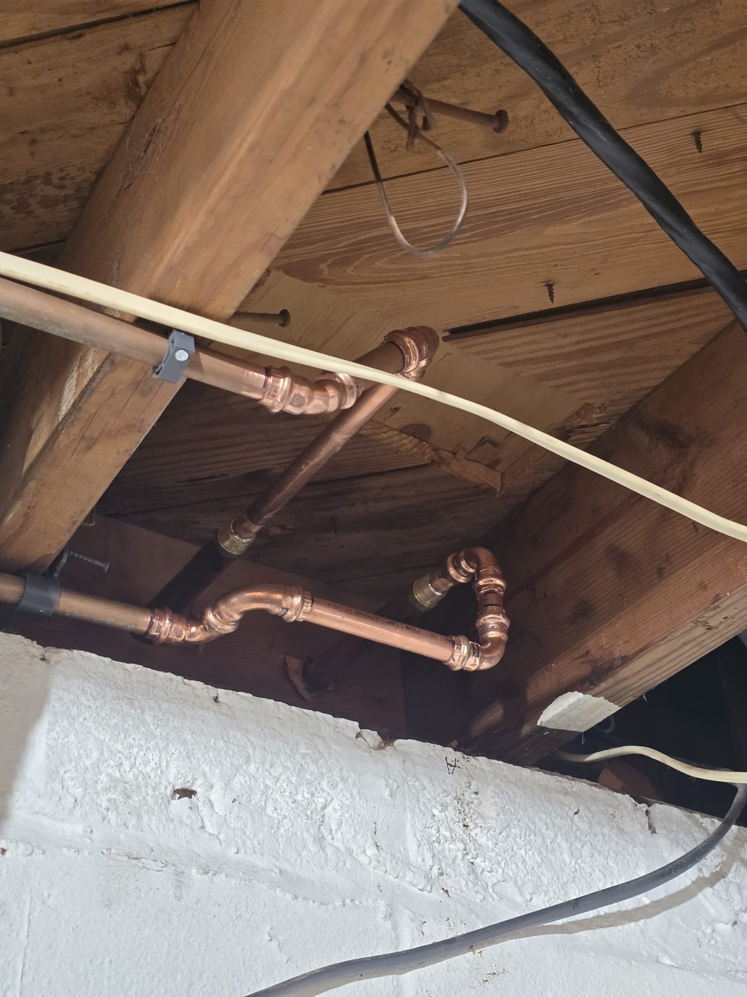 Arrived to the home, customer has a dishwasher on site they would like us to install, also replacement of two hose bibs.
I provided options and the customer would like to go through with the work to be completed.

Installed a customer supplied dishwasher.
Disconnected and removed existing dishwasher from the home.
Made up electrical, water, and drain connections.
Secured my connections and ran the dishwasher through a cycle to check for leaks.
There are no leaks at this time.

Supplied and installed two brand new frost free hose bibs.
Disconnected and removed existing hose bibs from the home.
Secured new hose bibs to the home.
Made up copper connections.
Turned ball valves on for both hose bibs and checked for leaks.
There are no leaks at this time.

*Warranty for hose bibs will be voided if customer leaves a hose on during the winter.