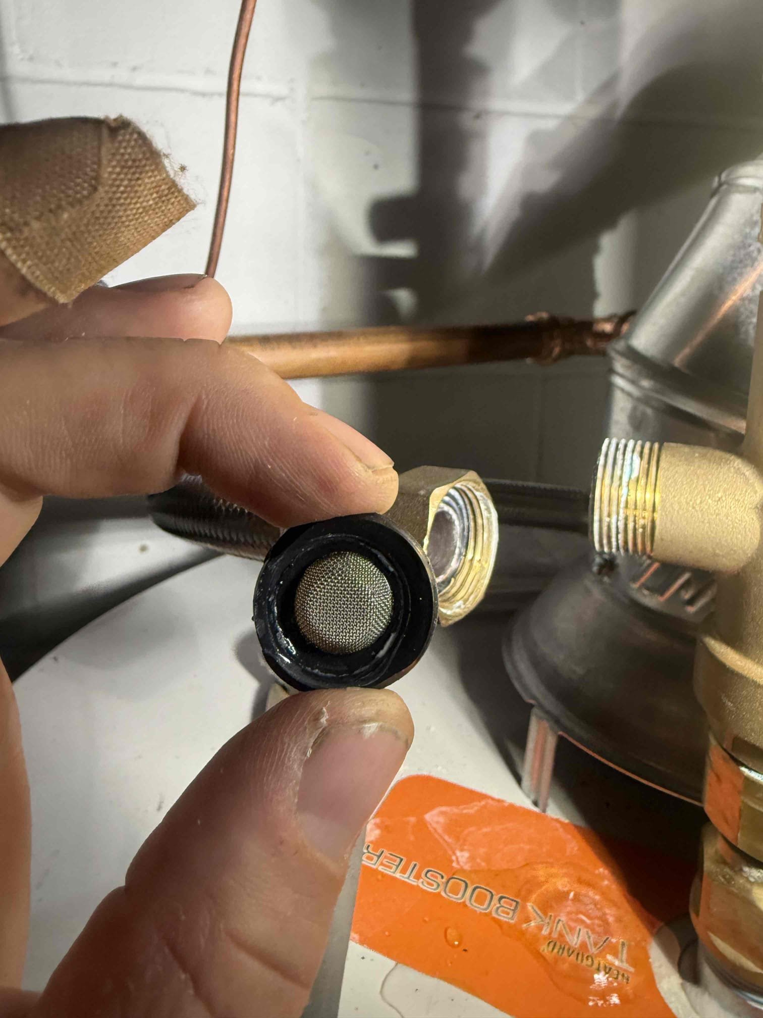 Hard pipe water heater remove tank booster
Arrived to home, for tank booster failing. Upon inspection found that it was not keeping temp. Gave options to diagnose. Screens were not blocked and saw no issues. Customer decided to just have us remove booster. My guy hardpiped water heater and removed booster. Tested and purged. There are no leaks at this time.
Set water heater to A. Water still inside tank is very hot. Ran multiple fixtures for a few minutes to lower temp. Customer is aware and will continue to run water and tp be very careful. Aware we are not responsible for any burns if something were to happen.