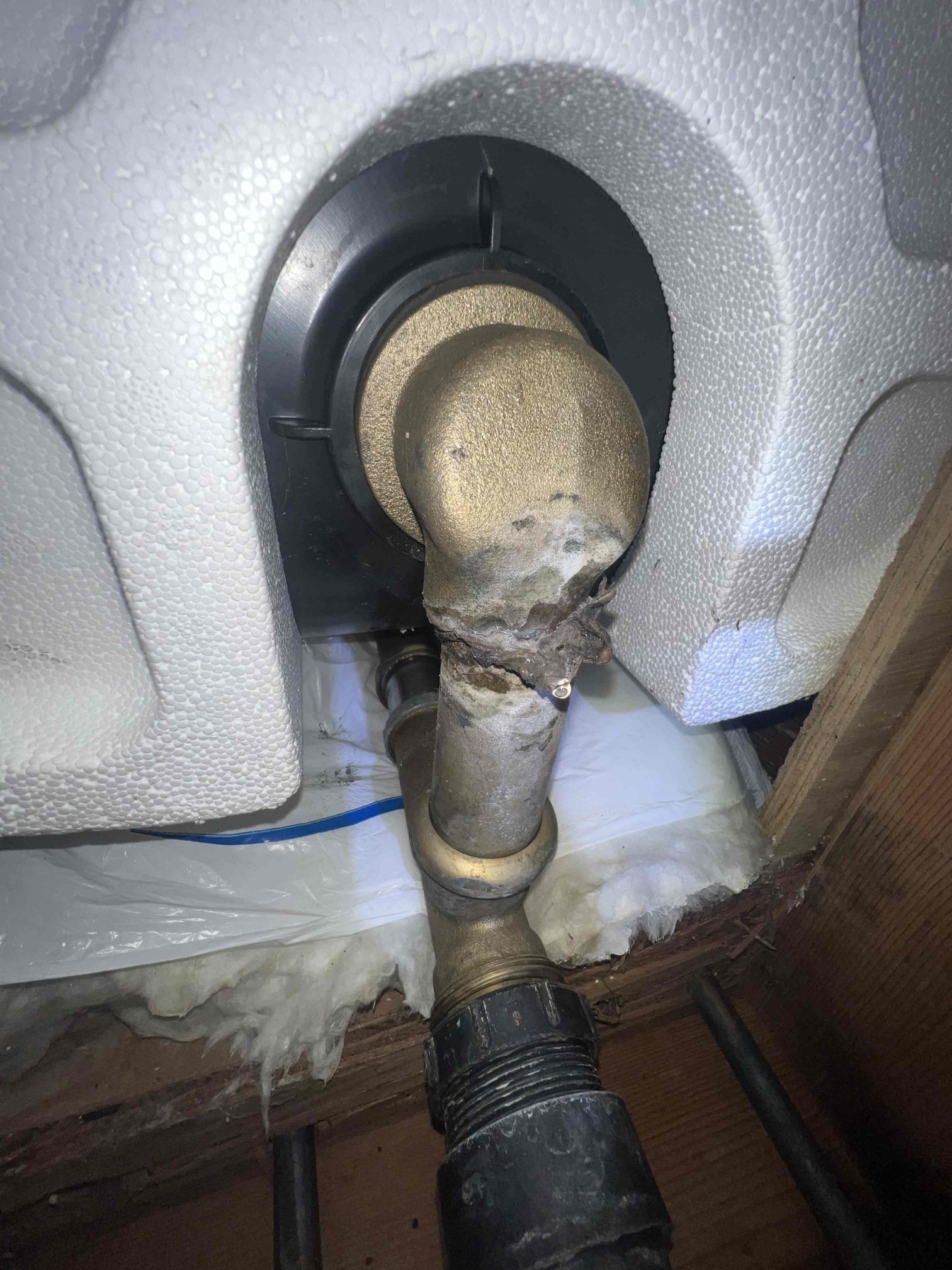 Arrived on site client state they have a bad sewer smell in the home. Upon inspection we went in the crawlspace and found an open sewer pipe that was dumping out water any time the kitchen sink was used. There was also another leak under the tub where the tub shoe was. Client stated they would like a second opinion. Will credit diagnostic fee if they call back to perform the work.