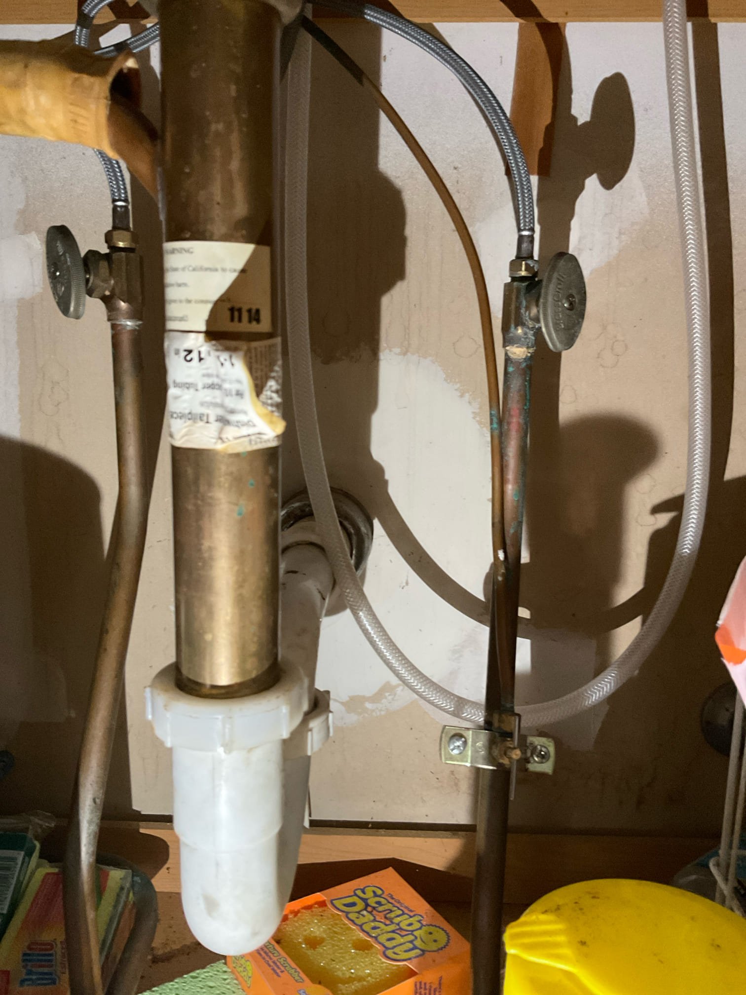 Hardness 5
pH 7.0

Arrived on site to perform plumbing inspection. Upon inspection we noticed all emergency shutoff valves are old and either very hard to turn by hand or can’t turn at all. Also found a butterfly valve for the water heater. Both toilets passed dye test and there are no leaks in the home. Performed free lav sink drain cleaning and the lav is now draining as it should.