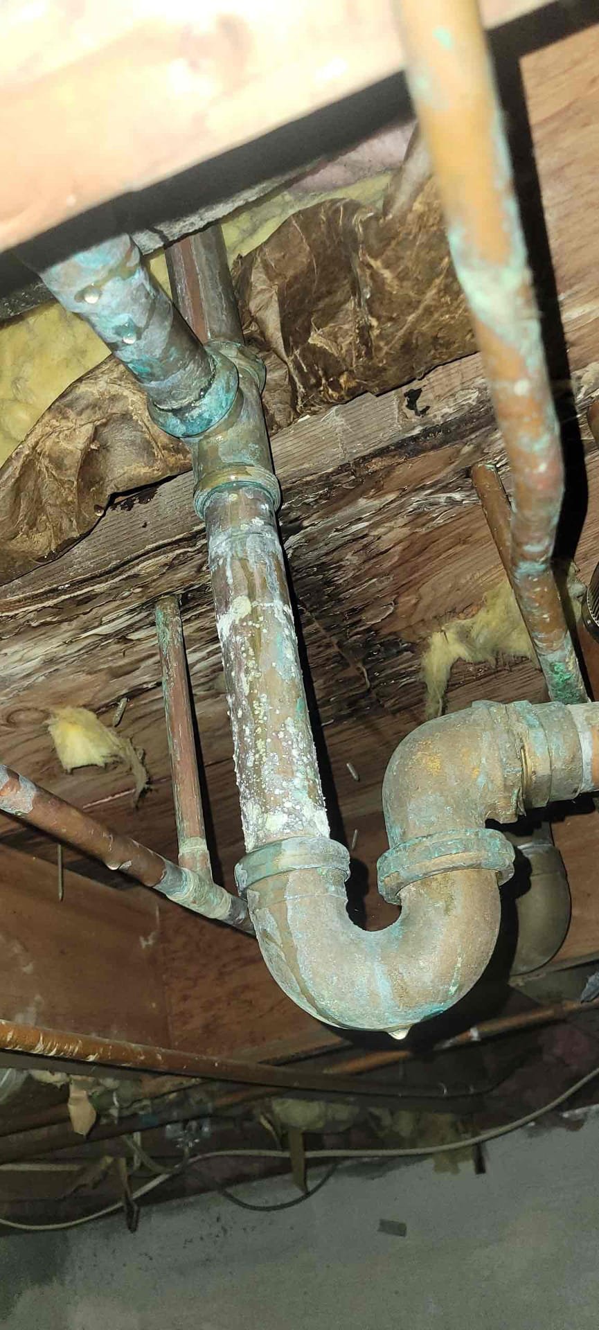 Arrived to the home, client is in the process of buying the home from their family members and there are a few plumbing issues that need to be fixed. Main concern is the leaking bathtub drain in the crawlspace portion of the basement. Other issues include, new shut off valves under kitchen sink, kitchen faucet replacement, and two new toilets. Client has stated they would like to purchase their own faucet and toilets. Client is strictly looking for an itemized estimate for the work to be done, we will credit today’s diagnostic fee towards the cost of the work to be completed. 

*Client is aware that in the process of removing the toilets, there is slight risk that the flanges need to be repaired, or worst case replaced, and the service would come at an additional cost.