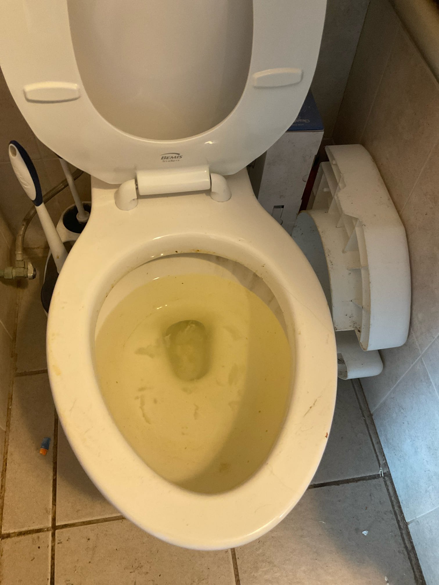 Arrived on site client stated that the toilet on the first floor by kitchen wouldn’t flush properly so we investigated flushed it once came back up then we ran sink after about 10 mins we got bubbles in the toilet and water b/u the shower we pulled toilet ran snake about 12 ft hit hard blockage played with it for about 15 mins then we got water to go down then it came back up we re snaked the line at the same spot 12 ft line open again I sent camera and then I ran camera and found a problem there is a sanitary tee on its side and it’s cause the sewer line to back up with the toilet paper not being able to make the proper turn to the street it will continue to be a problem we installed a new 1/2 quarter turn shut off valve with a new American standard cadet pro extra tall with brand new bolts ,wax ring jumbo ,tested for leaks didn’t find any 