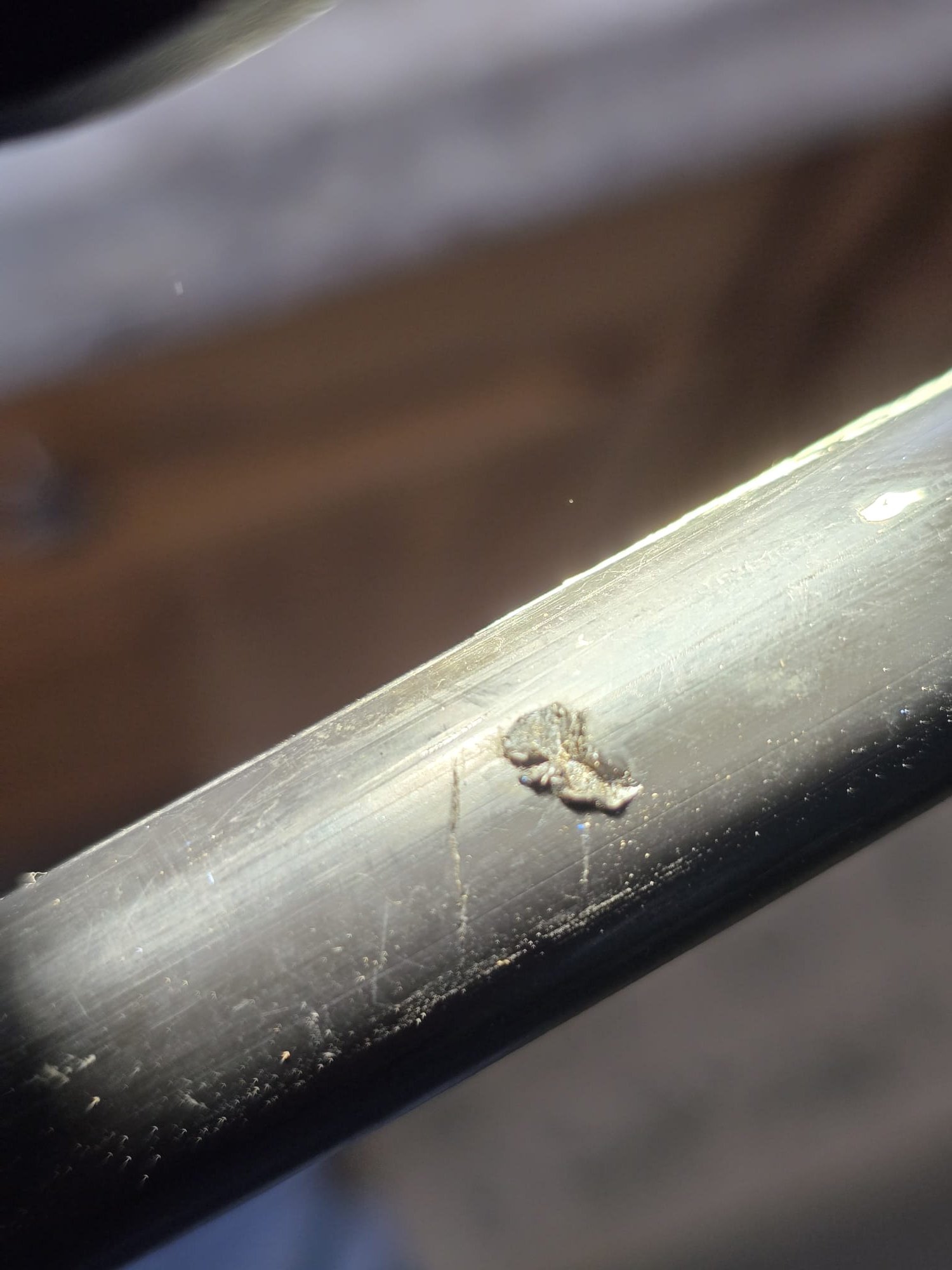 A few weeks ago we had cut out and removed a damaged PolyB line, we arrived today due to the client stating something is still leaking under the trailer. The first repair was made on the cold riser for the kitchen sink, today’s leak is is a different spot under the trailer but this time on the hot side. I provided an options for repair and client would like to go through with the repair.

Cut vapor barrier to access the piping. 
Cut out damaged PolyB line under the trailer.
Adapted to PolyB using sharkbite couplings.
Secured my connections and turned the water back on to check for leaks.
There are no leaks at this time.

*Client is aware that MyGuy plumbing can not offer a warranty due to the integrity of the PolyB piping.
*The leak found today was located between the floor joists and the duct work, it appears that the leak was caused by the piping rubbing up against the duct work, that is just a theory at this time.
*I will leave an estimate to replace all the PolyB under the trailer.