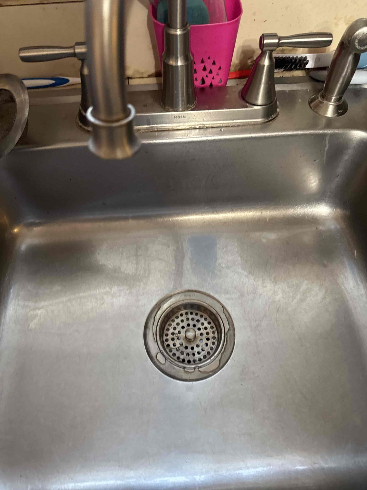 Customer stated that they had a leak underneath their kitchen sink. After inspecting we found that the basket strainer and the brass dishwasher are leaking. Myguy plumbing gave customer options to rectify issues. Customer would like to move forward, after all work was completed, myguy plumbing ran kitchen faucet and tested for leaks, at this time there are no leaks present, everything is working as should.