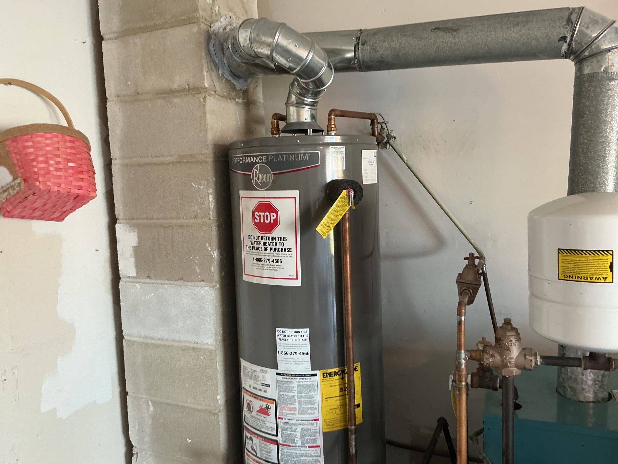 Arrived to the home for no hot water, the existing water heater is a Rheem from a big box store and is approximately 9years old. After a very through evaluation I was able to determine that the gas valve has failed. I provided options and the client would like to go through with the work quoted. Due to time restrictions, client has requested to have us return tomorrow morning first stope to replace the water heater. I have accepted a deposit for the work to be completed.