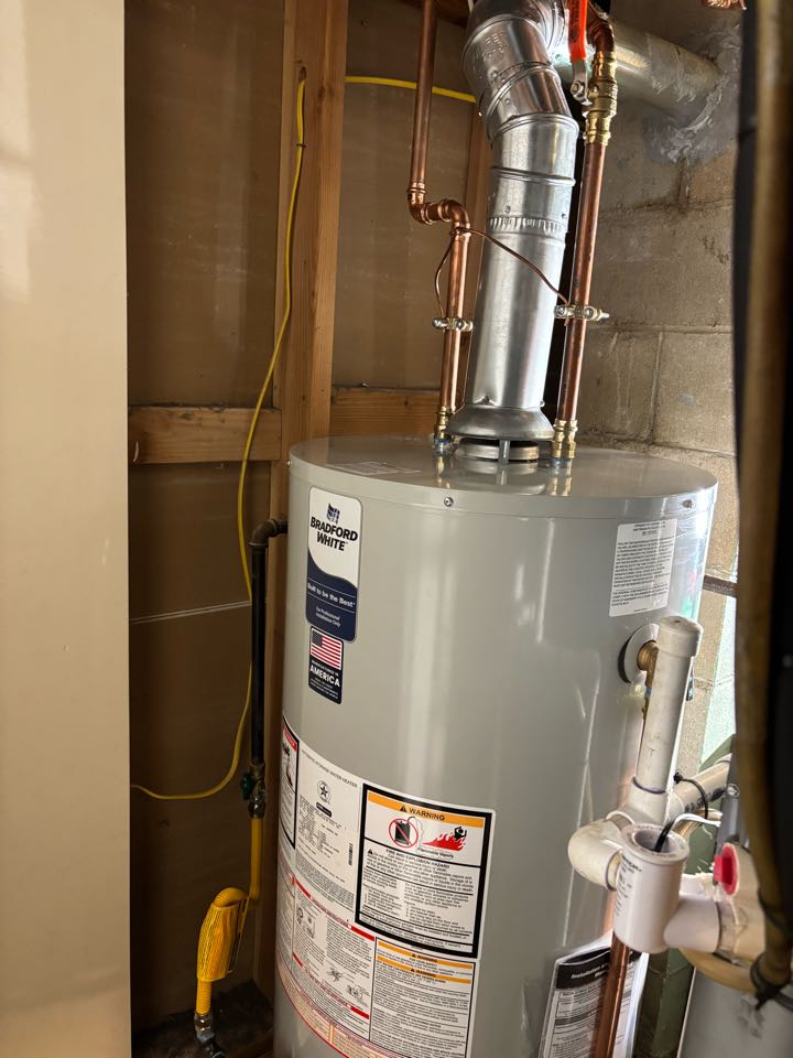 Replaced 40 gallon natural draft water heater. Brick Township, NJ 08724