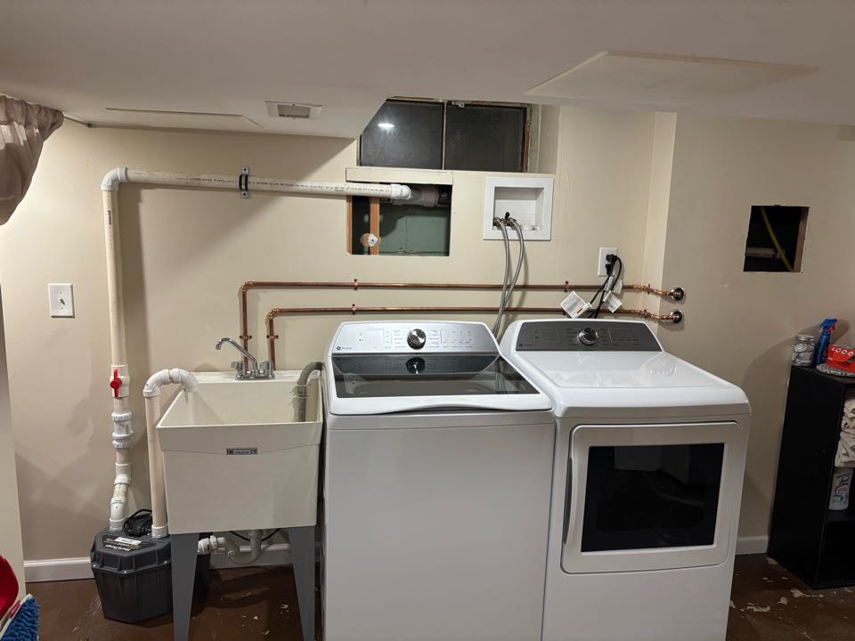 Installed new laundry sink and pump. Brick Township, NJ 08724