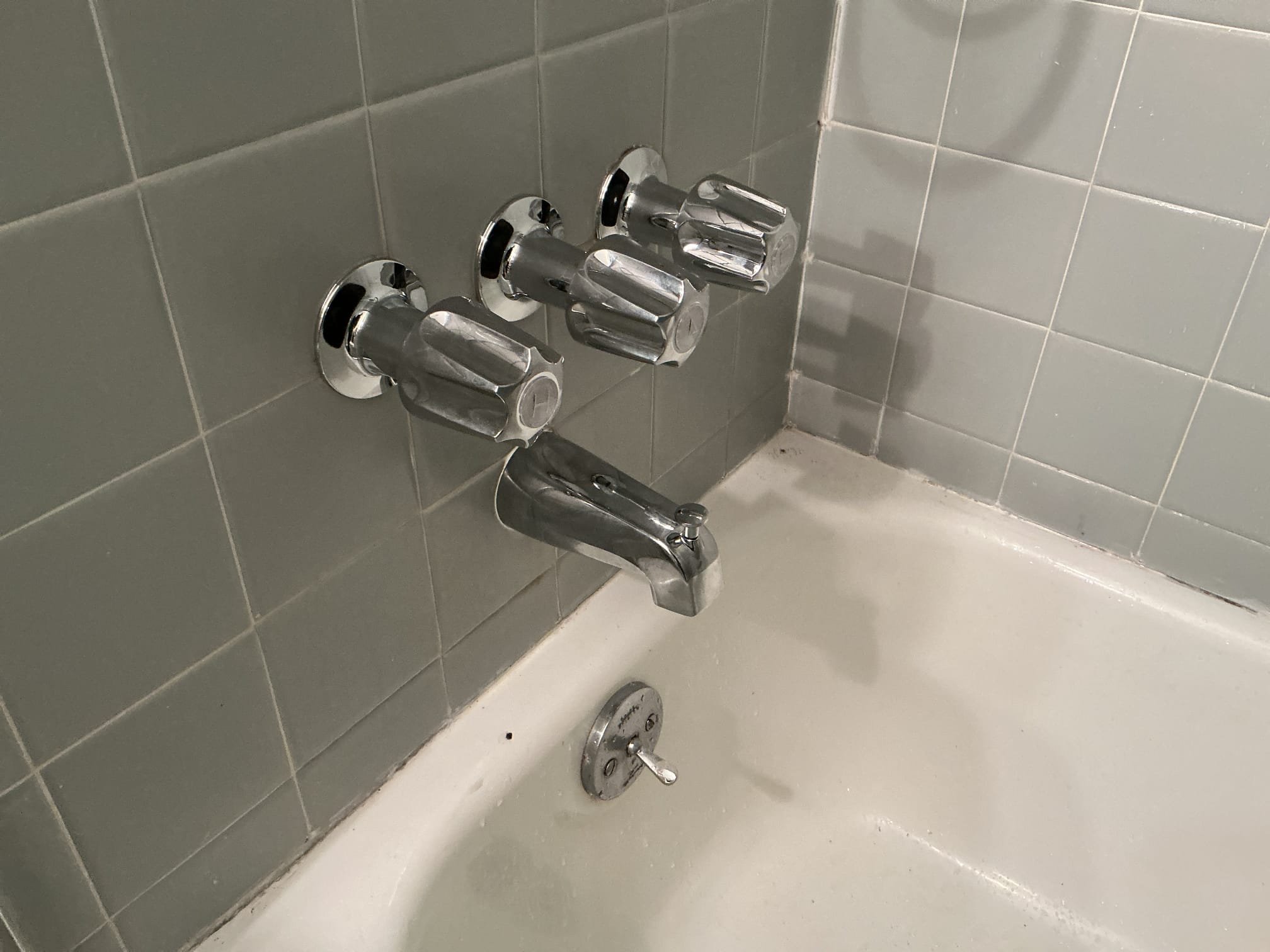 Customer stated that there three handle shower valve was leaking. After inspecting we found that the hot stem is leaking. MyGuy plumbing gave customer options to replace shower valve or to rebuild existing shower valve. Customer decided to move forward with rebuilding existing shower valve. MyGuy noticed that the diverting stem is no longer available and is discounted, MyGuy plumbing installed a pull level tub spout making the diverting stem no longer needed. After all work was completed MyGuy plumbing tested for leaks no leaks were found everything is working as should.

*If repair made today does happen to fail and replacement of the shower valve is needed, I will credit today’s service towards that cost. Client is aware.
