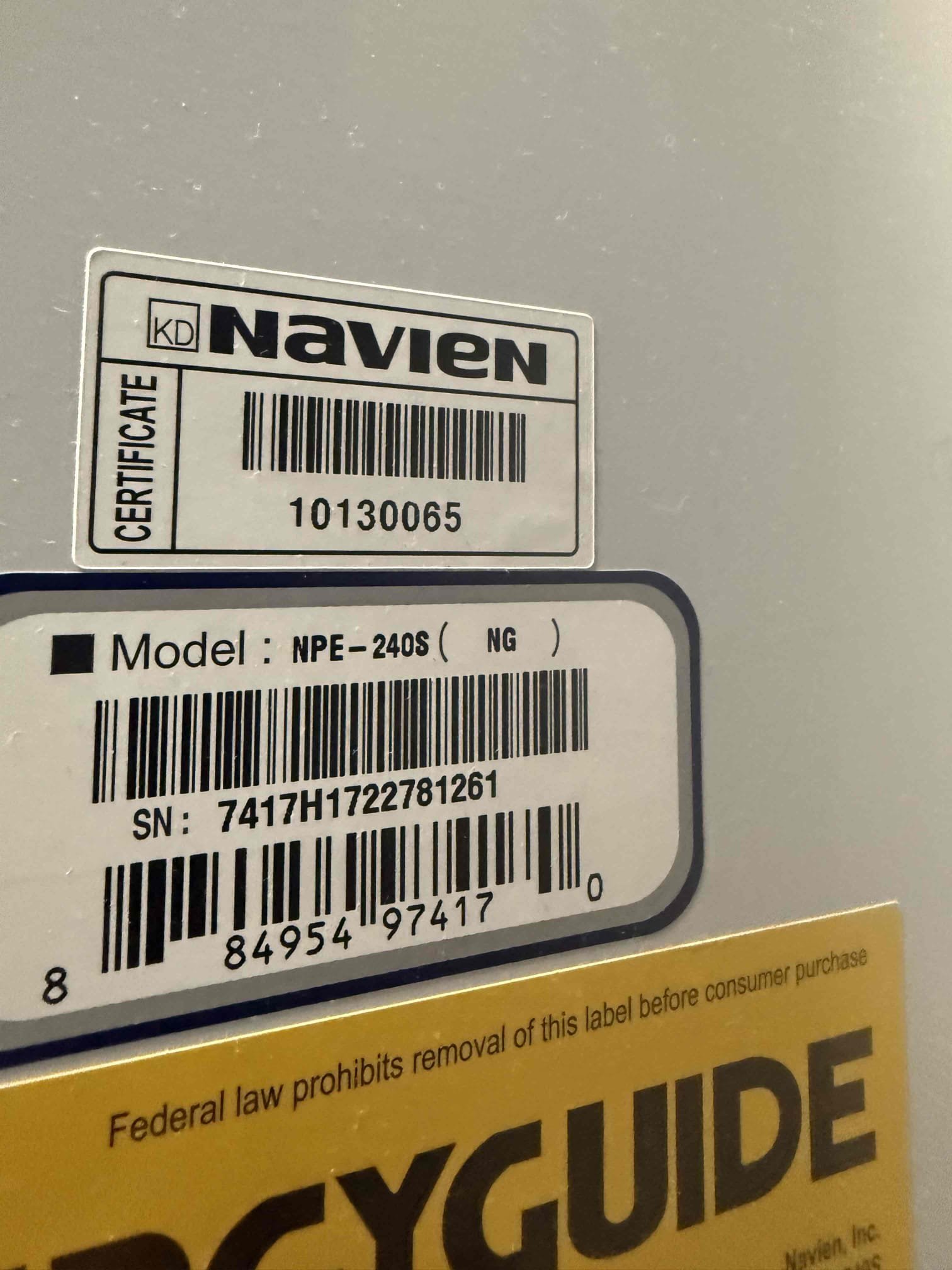 Hardness 4 ph 7 pressure 60 


Arrived on site customer stated that they would like their navien tankless flushed. After inspecting we found that the unit is 9 years old and has never been serviced. Myguy plumbing explained to the customer that since the unit is 9 years old and has never been flushed, if we flush it, we can be asking for issues with the unit. Customer has hot water and everything is functioning as should. Myguy plumbing would not recommend to flush the unit. For today we collected the visual diagnostic.