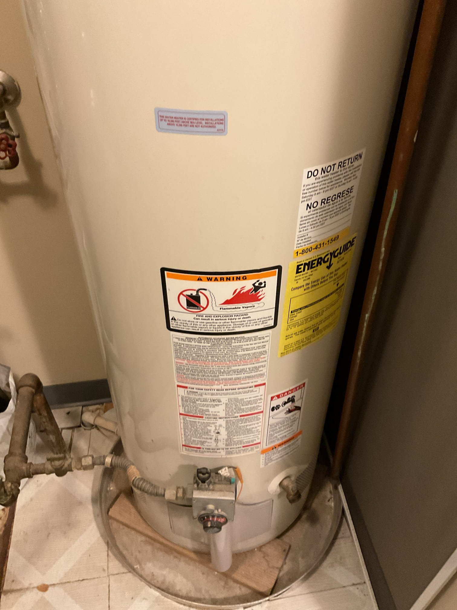 Arrived on site customer interested in installing a tankless. Upon inspection found that the gas line will need to be increased to 1-1/4 up to the tee that is feeding the boiler and tankless. We will need run exhaust through the roof and customer will need to get a roofer to install the roof boot and air intake will be ran out the side of the home. Gave. Options and customer is getting a few other estimates before making a decision. Waived visual diagnostic fee