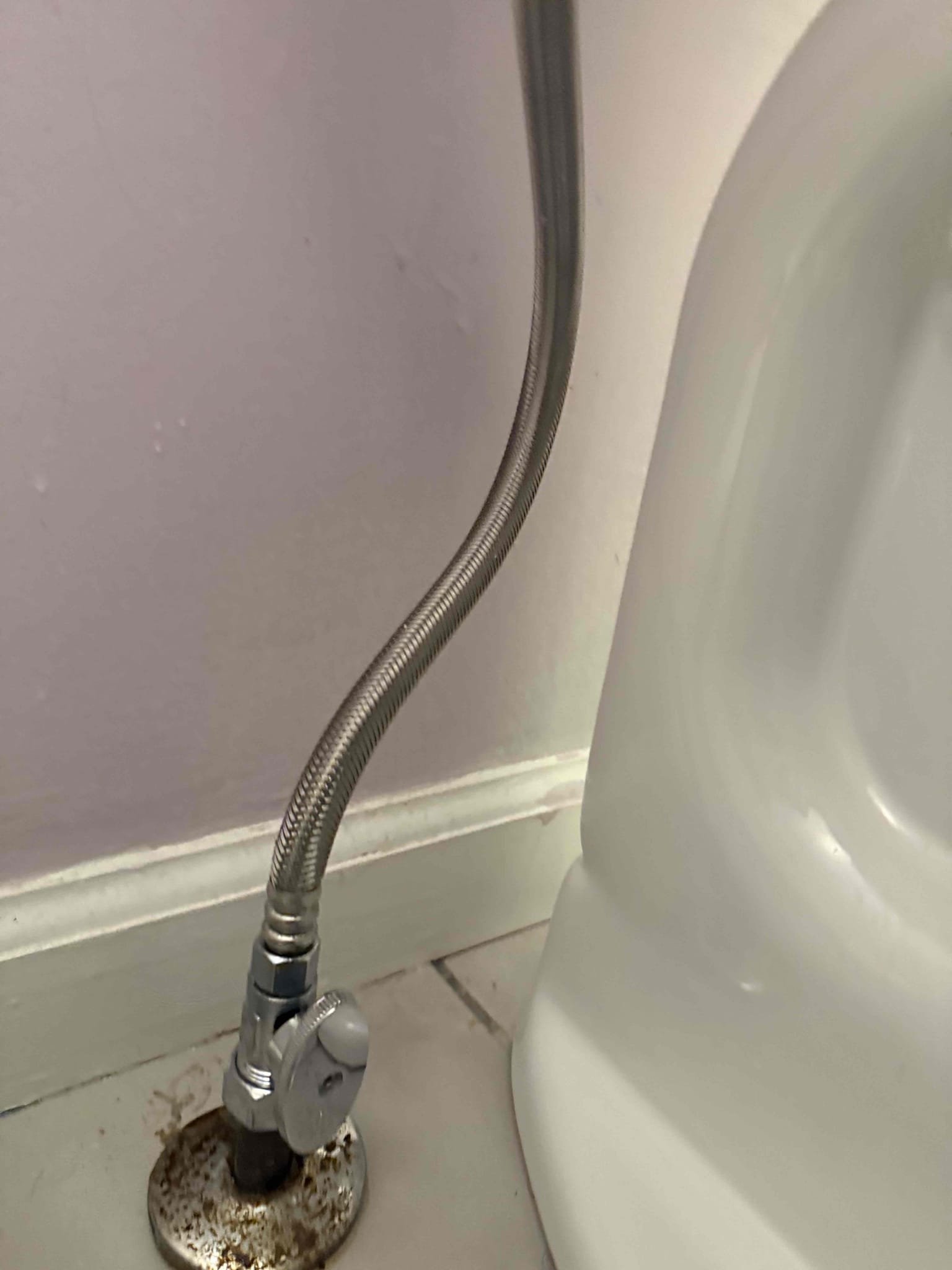 Arrived on site customer stated that the toilet was leaking. After inspecting we found that the bidet seat is leaking. It is leaking from the connection where the bidet meets the fill valve. After inspecting we found that the washer in the bidet seat was no good. Myguy plumbing replaced washer as a one time courtesy. If issue happens again customer will need to get a new bidet seat. 