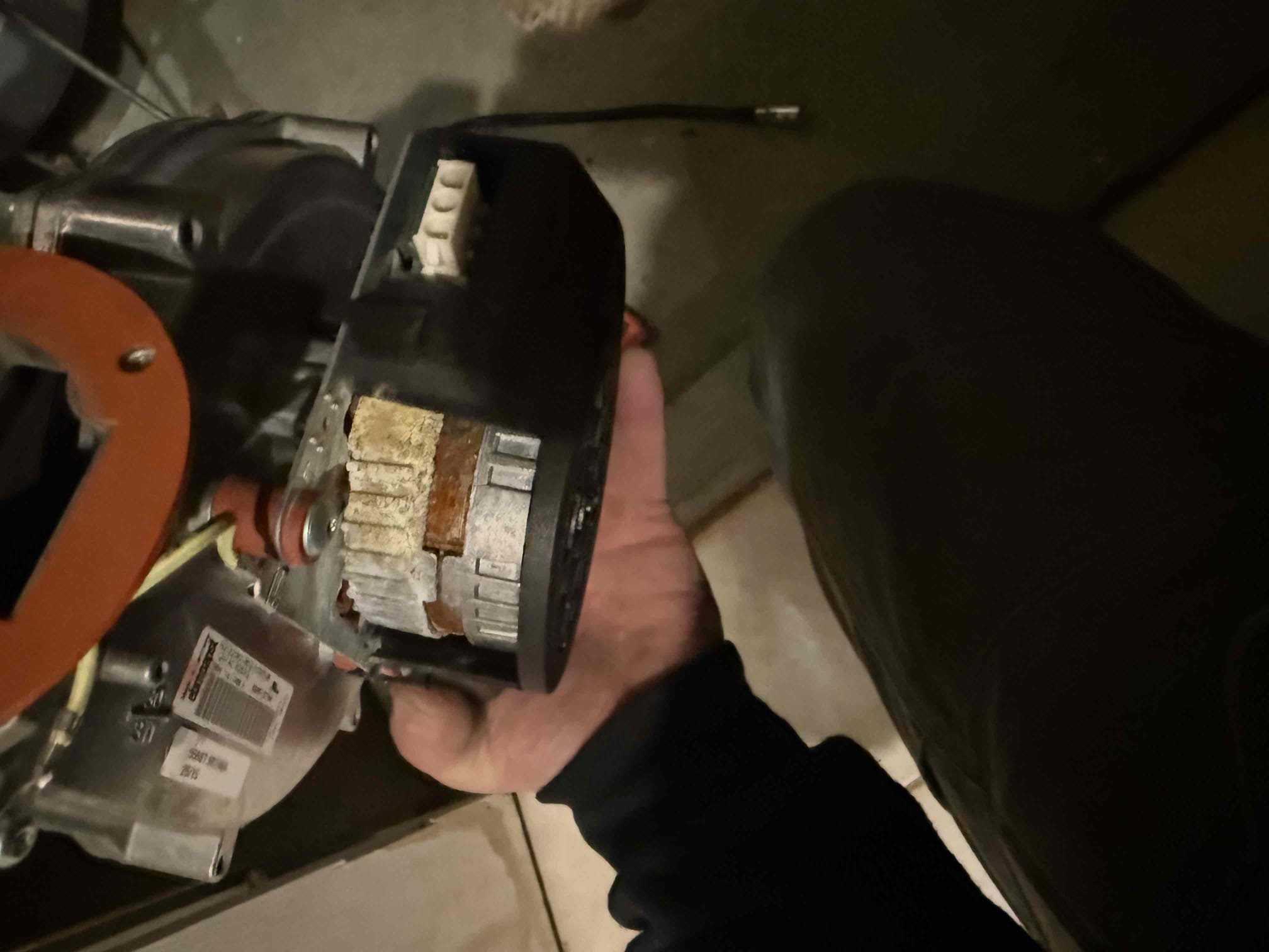 Arrived on site and installed blower motor for boiler tested all work and everything appears to be in working order and there appears to be no leaks. Collected payment 