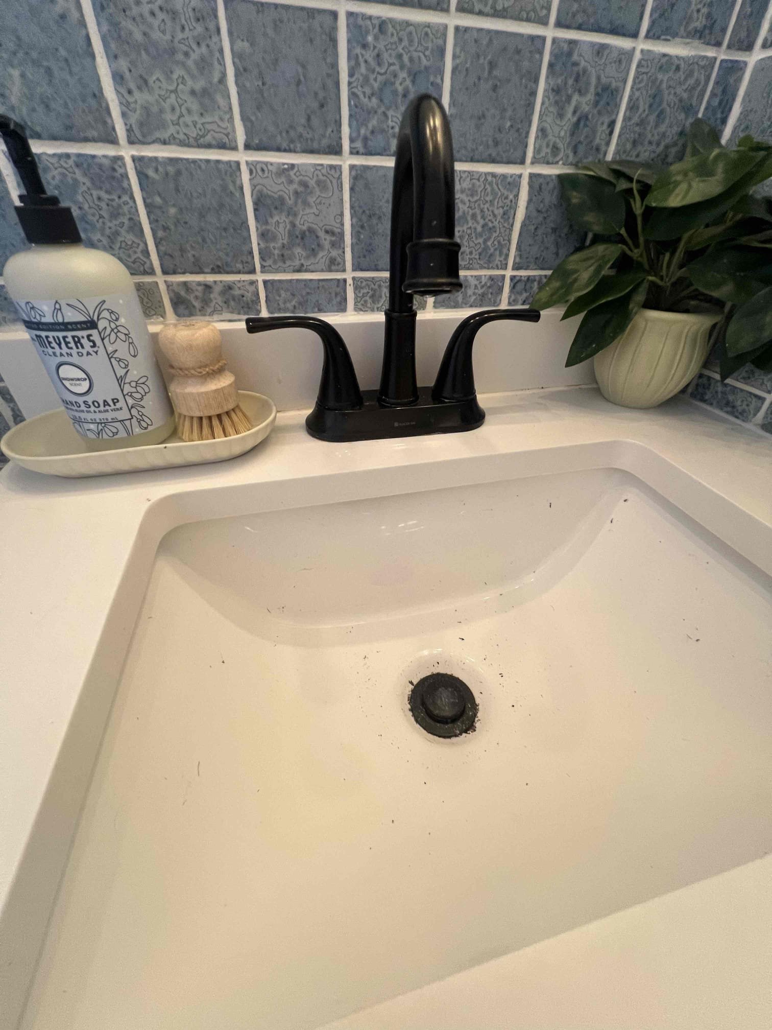 Arrived on site client stated their bathroom sink upstairs was draining very slow likely due to hair. Left options to clear the clog. Client does not want to move forward at this time.