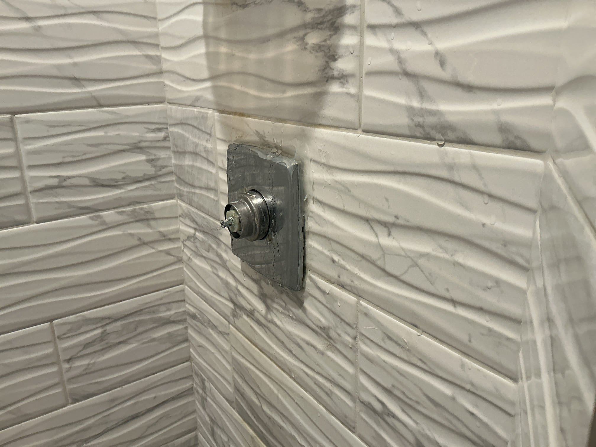 Supplied and installed brand new Moen shower valve with remodel plate.
Turned water off to the home and drained the system.
Cut out and removed existing shower valve from the home.
Prepped copper pipe for new install.
Soldered all my connections.
Reinserted the cartridge and stops.
Turned the water back on to check for leaks.
There are no leaks at this time.
Installed new shower trim.
Caulked shower trim as well.