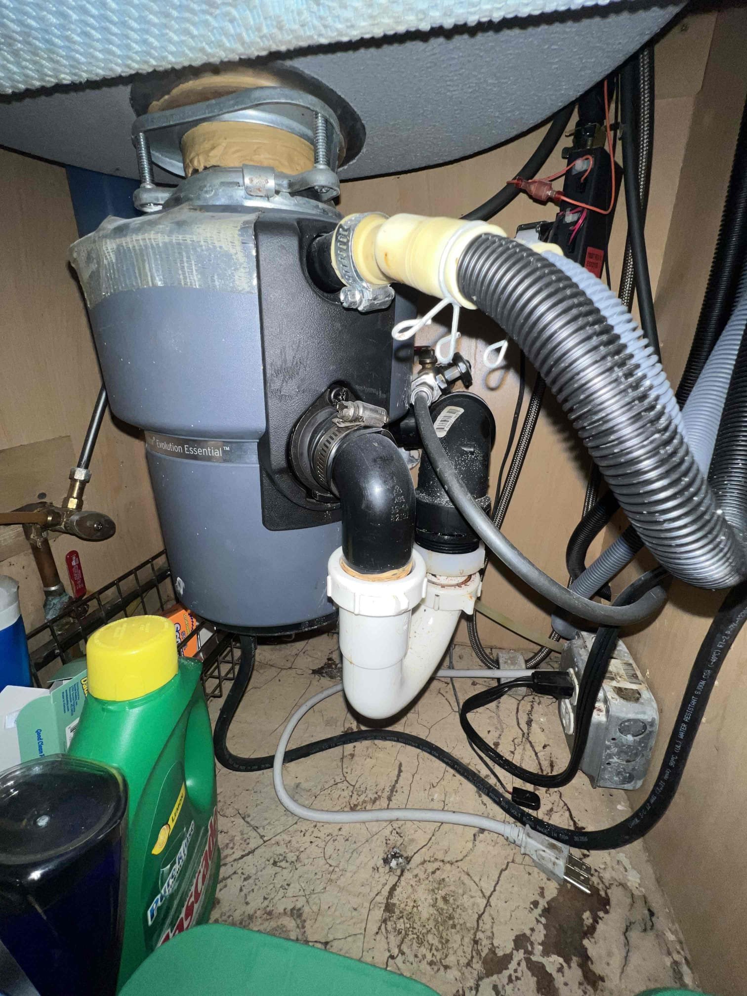 Arrived on site to perform plumbing inspection. Client is on a well and has high acidity. Client has multiple valve in the basement that are either really corroded or are sharkbite valve. Client also has a dripping valve underneath the kitchen sink that shuts off both hot side for the fauacet and for the dishwasher. Upstairs underneath the master bath sink has 2 improper tee fittings that I recommend get replaced. 