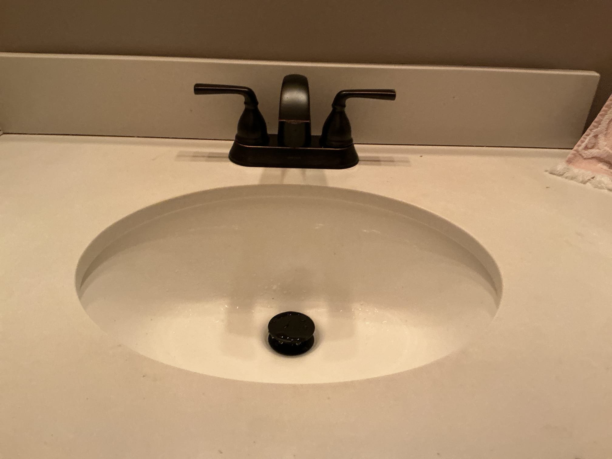 Arrived to the home, customer has a broken of faucet that needs replacing, and they have a faucet on site for us to install. I provided options for the service and client would like us just to install their faucet.

Installed a customer supplied lav faucet.
Installed the pop up assembly that came with it.
Supplied and installed new supply lines for the faucet.
Secured my connections and turned faucet on and pressure tested the sink to check for leaks.
There are no leaks at this time.

*Labor warranty only for today’s service.