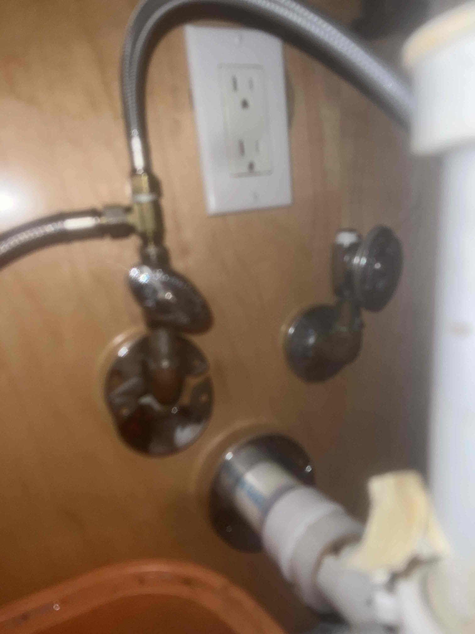 Arrived on site client stated she would like for us to install her kitchen faucet. Upon inspection I checked to see if the valves worked underneath and only the hot side was not holding. Client would like to just change all 3 valves underneath since we are changing one. Turned off water to the home and changed both hot and cold valves for faucet as well as the dishwasher valve as a courtesy. Turned water back on and installed kitchen faucet . Checked for leaks and there are no leaks at this time.