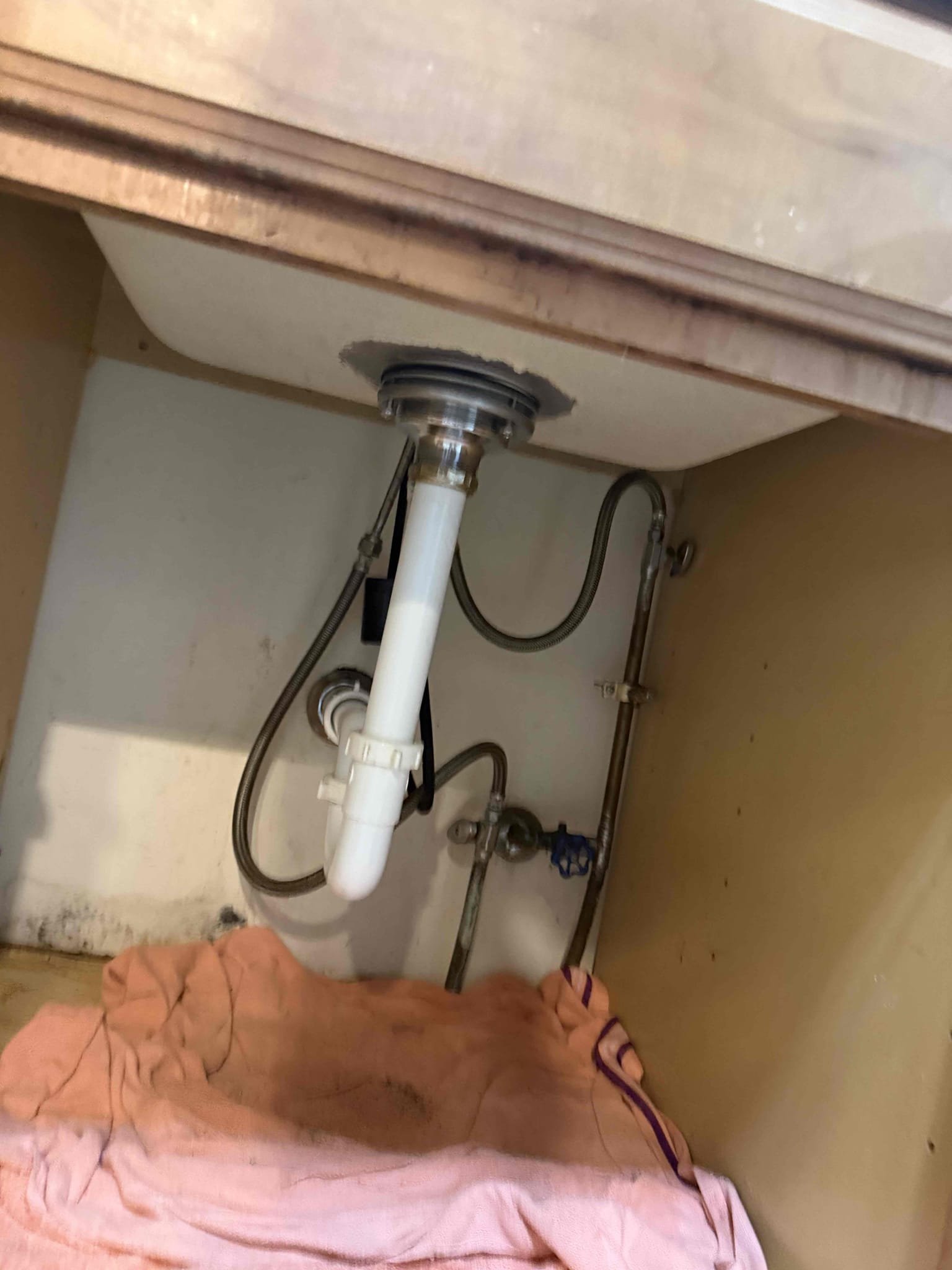 Arrived on site customer stated that they had a leak under there kitchen sink. After inspecting we found that just the basket strainer was leaking, MyGuy plumbing also noticed customer has a saddle valve, MyGuy plumbing gave customer options rectify all issues. For today customer would just like to have basket strainer replaced, after all work was completed, MyGuy plumbing tested for leaks. At this time there are no leaks found everything is working as should