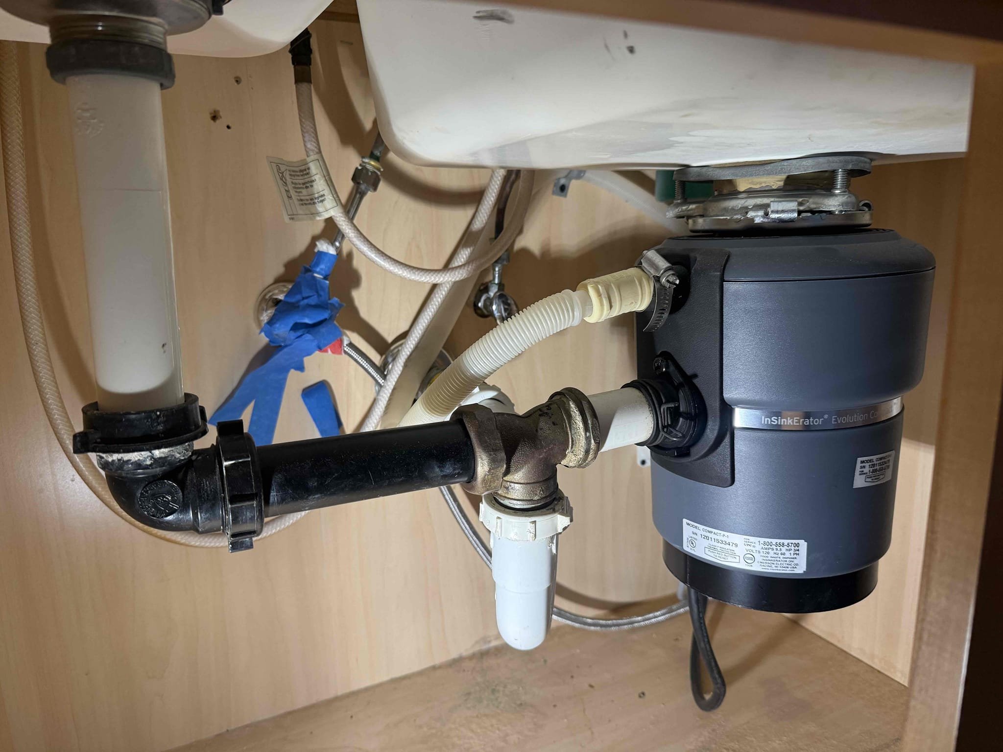 Repipe double bay kitchen sink with membership 
Arrived to home to remove disposal. Upon inspection found disposal on double bay sink that customer wanted removed before selling home. MyGuy removed garbage disposal and repipe all drainage under sink in pvc adding 2 new basked strainers. Tested for leaks, there are none at this time.
Membership will be transferred to new home owner.