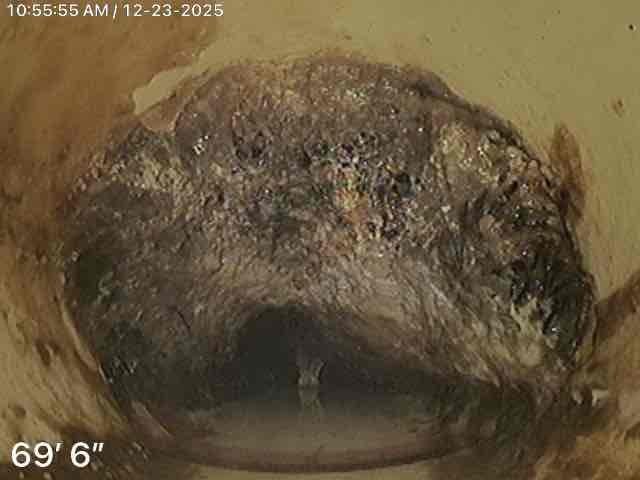 Arrived on site client stated his whole house was backed up. Upon inspection client has a cleanout in the back of the home and when opening it it was filled with water. Snaked the main and when done I found two separate spots where roots infiltrated the main. We will be sending our camera tech out to give estimate for repairs.