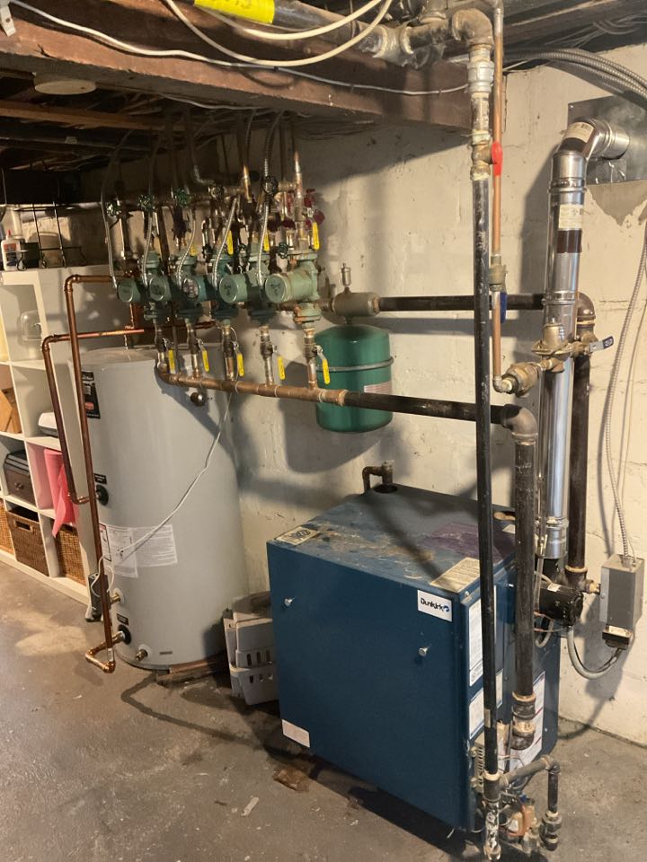 Replaced can vent and purged one zone of cast-iron boiler. Oakhurst, NJ 07755