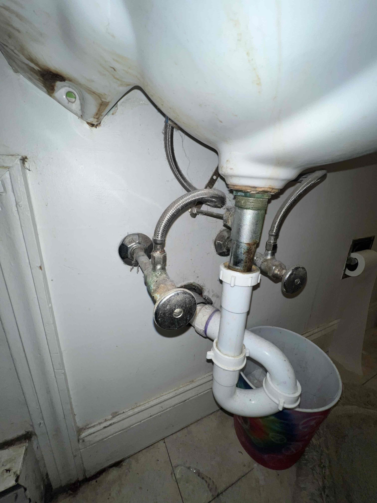 Arrived on site clients stated their bathroom sin was backed up. Upon inspection there appeared to be hair and buildup in the pop up assembly drain body. Remove all hair and buildup and ran hot water to remove the rest of the buildup. Lav sink is now draining as it should.