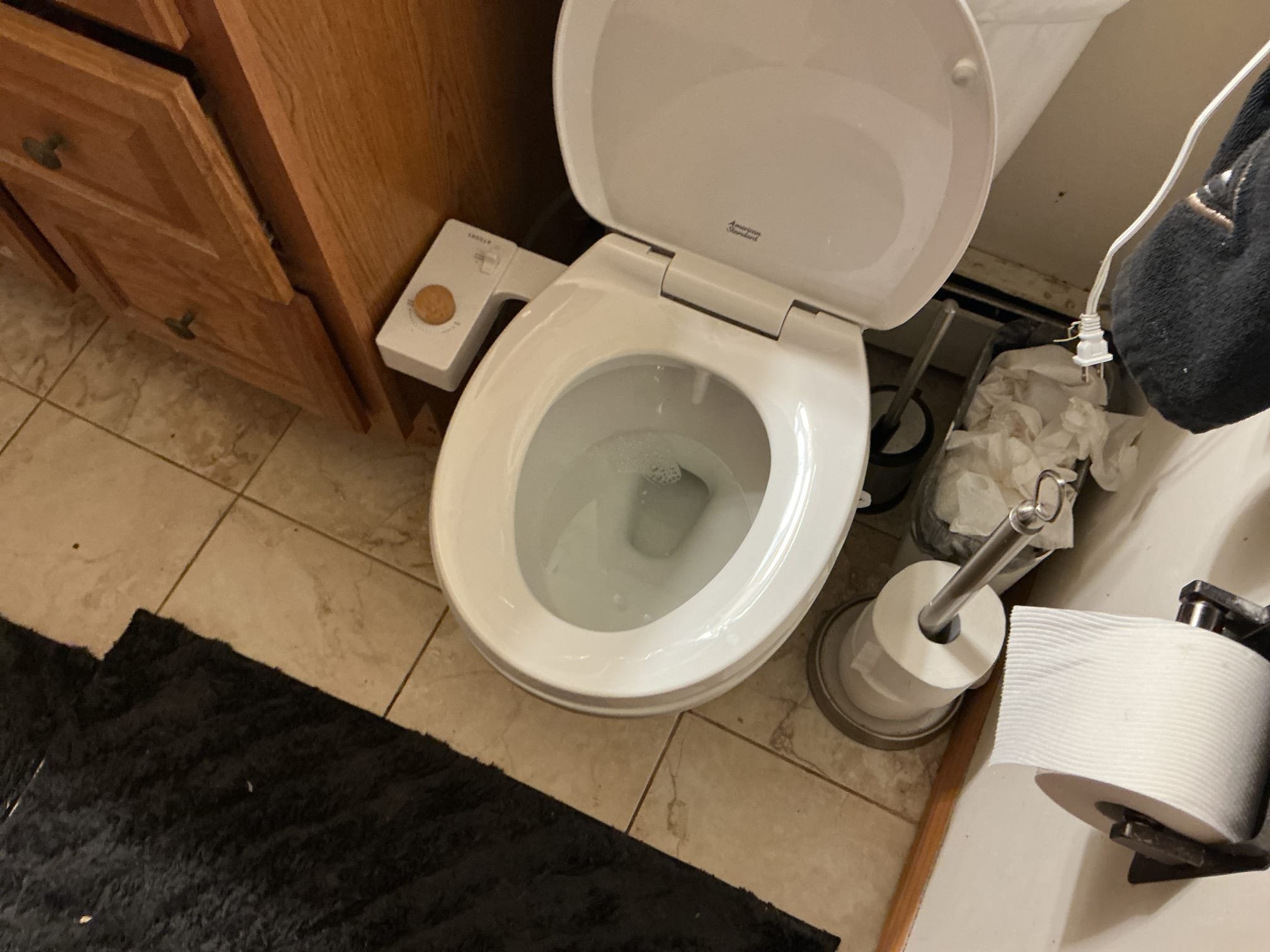 Arrived to the home, client states the toilet on the first floor is clogged, I first verified to make sure there is not a main line stoppage. There is no mainline stoppage at this time. When I removed the lid, I discovered and over abundance of toilet paper in the bowl. I provided options and the client would like to first see if augering the toilet will work. I administered the closet auger and restored flow to the toilet. Prior to augering the toilet I removed all the excess toilet paper to prevent a bigger issue within the building drain. I then flushed the toilet numerous times to check if flow is restored. Toilet is not flushing properly. I cleaned the toilet bowl for the client as a one time curtesy.

*No warranty for any drain cleaning.