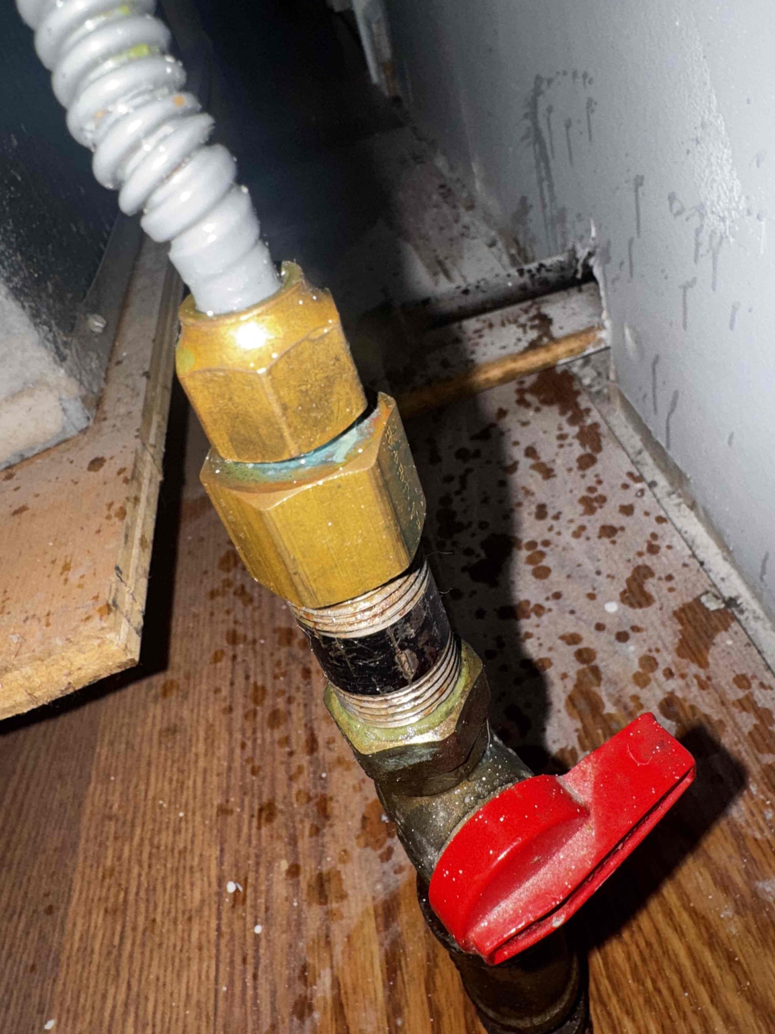 Arrived to the home, client had recently just purchased this home and are currently moving their stuff in. There is an existing ventless gas fireplace that the client had a company come out to clean it and they stated that there is a leak. I turned the gas cock on and discovered that there is a pinhole leak in the really small, appliance sized gas flex. I advised to the client that this flex may need to be ordered due to the sizing of the flex. I provided options and client will reach out to us with their decision on what they would like to do going forward.