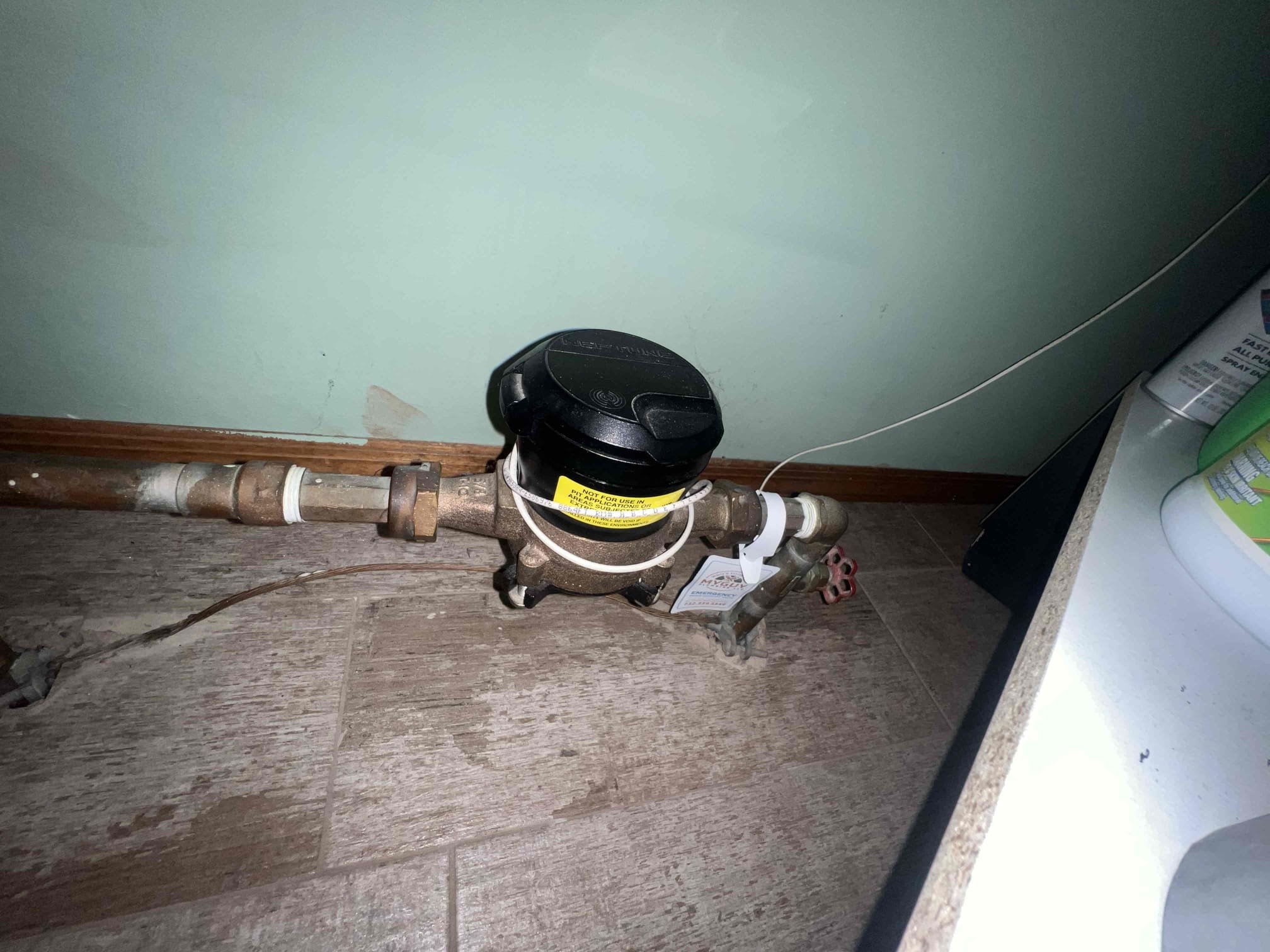 Arrived on site client stated he would like to install his customer supplied kitchen faucet. Upon inspection client has 2 shutoff valves I recommend get replaced. Hot side valve has low pressure and cold side valve doesn’t hold back any water. Client has an accordion trap under the sink and a gate valve for the hose bib I recommend get replaced. Left options to just replace faucet as well and client would not like to move forward at this time. Will credit back Visual diagnostic if client calls back to perform work.