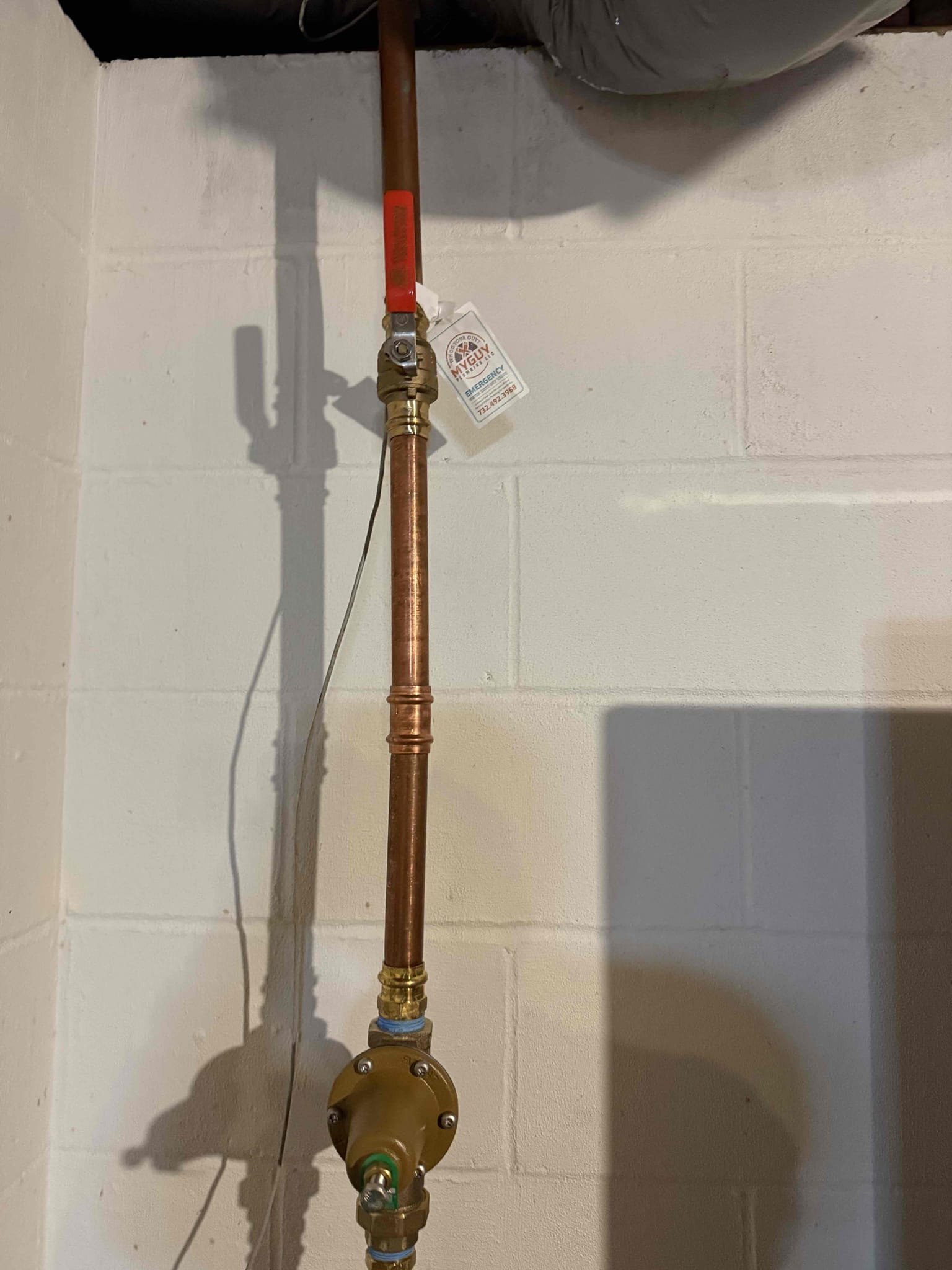 Today we arrived on site to complete work. After MyGuy plumbing installed water heater, new prv, and expansion tank and completed pipe repair, MyGuy plumbing set the pressure to 60 psi and tested all work for any leaks or issues. At this time there are no leaks found, when we were testing we noticed that in the upstairs bathroom, their is something stuck in the shower valve, MyGuy plumbing presented options to replace shower valve, MyGuy plumbing will be returning Friday to replace shower valve. 