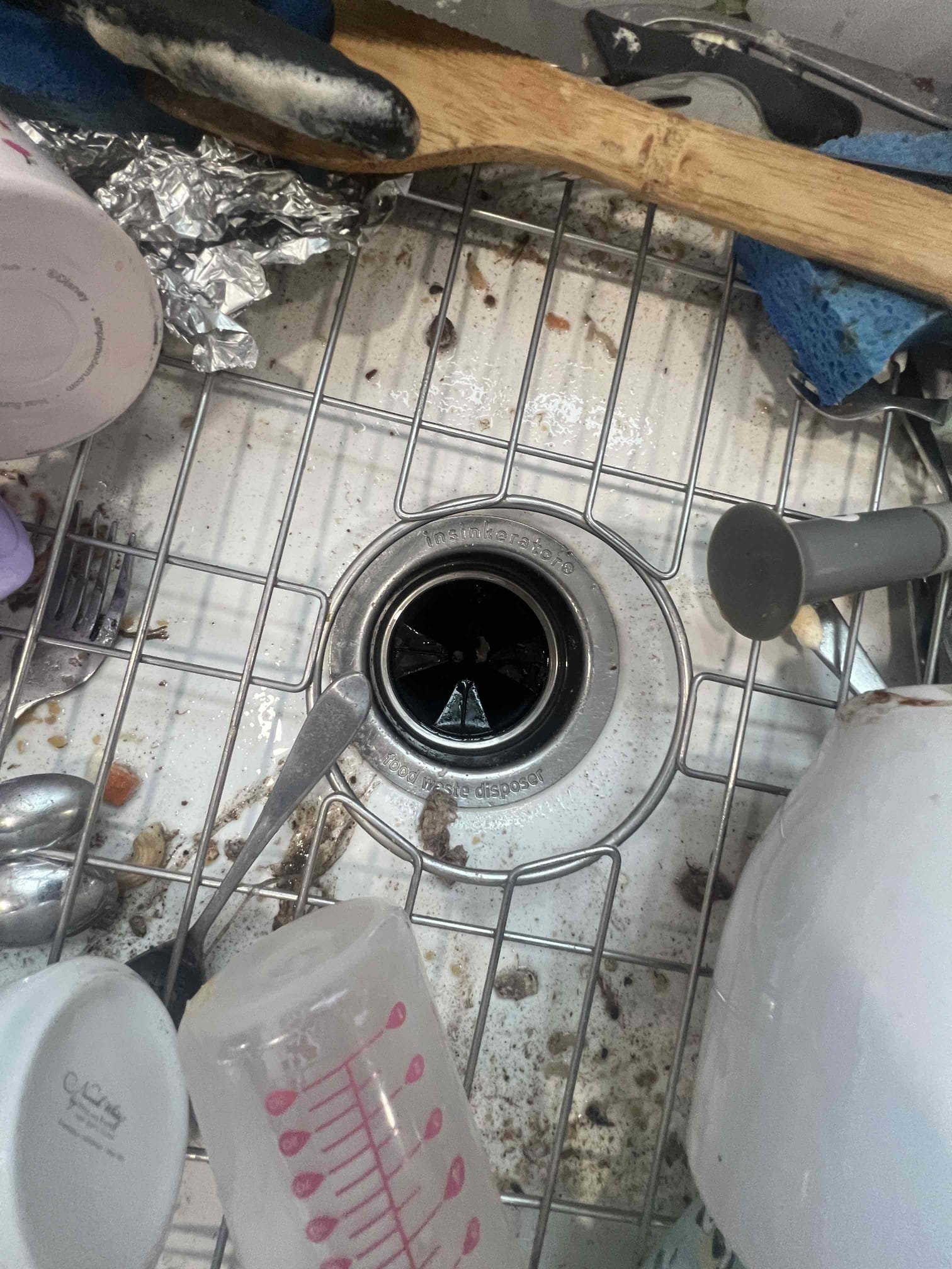 Arrived on site and client stated they got a fork stuck in a garbage disposal. Upon inspection it appeared there was more than a fork in the disposal. There also appeared to be a baby bottle cap in the disposal. Client would not like to move forward with any work at this time. Collected the Visual diagnostic for today.