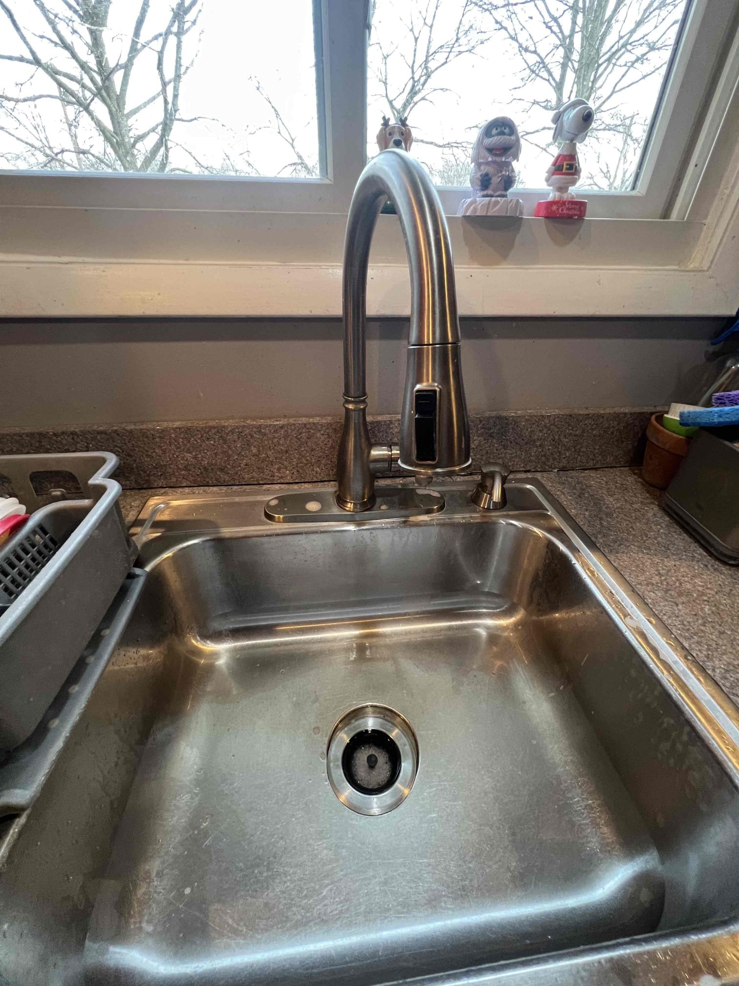 Arrived on site client stated they would like for us to install their new kitchen faucet. Upon inspection underneath the sink I found that the shutoff do turn but advised customer that since they are old it’s best to replace them to prevent any issues when turning the water back on. Client would like to replace all valves under sink and have the faucet they supplied installed today. After removing the old valves and installing the ones I tested for leaks. There are no leaks at this time. Installed customer supplied faucet and tested for leaks again. There are no leaks. 