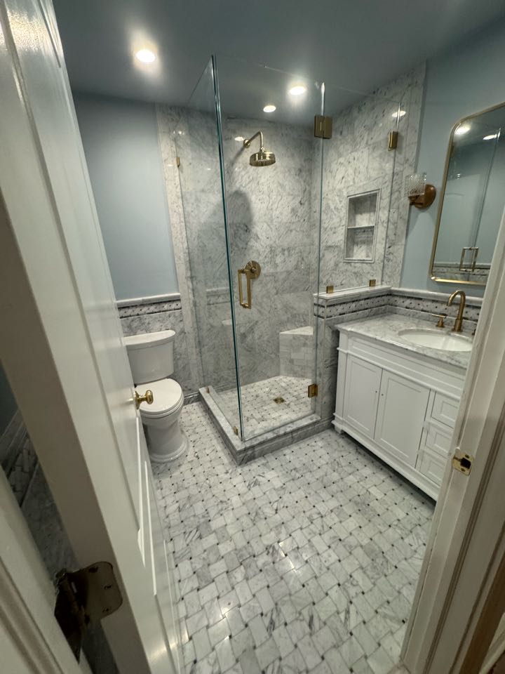 Toilet and vanity install in Holmdel, NJ.