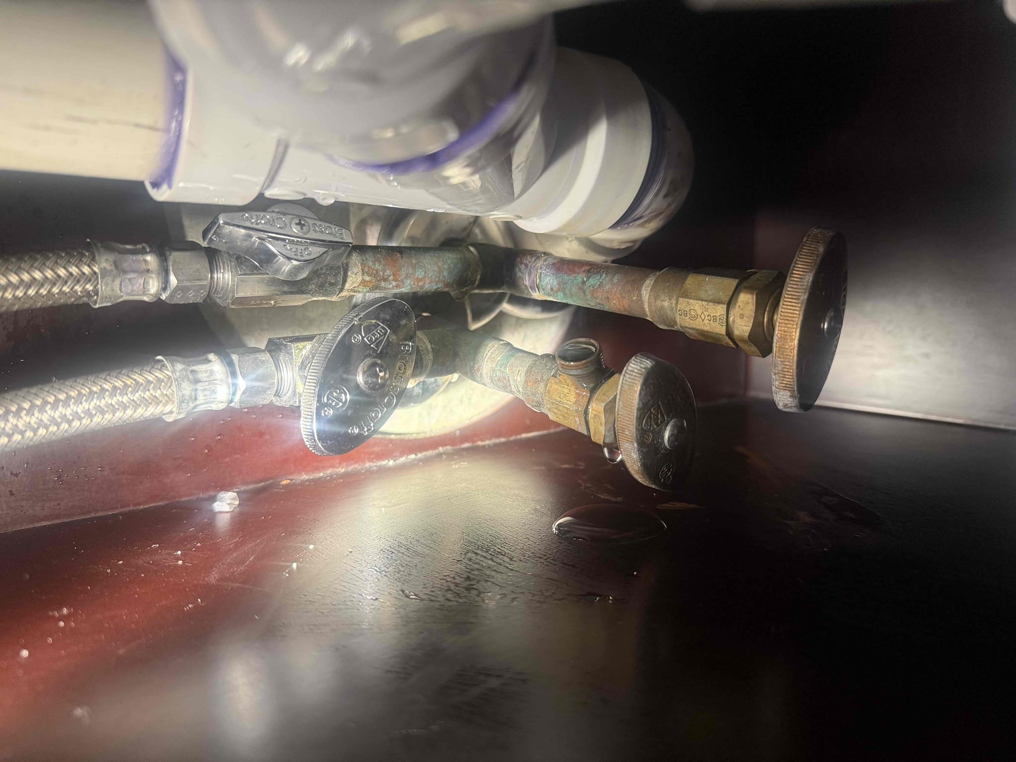 2 customer supplied lav faucets, 4 shut off valves under sink with membership has been chosen for today’s visit. Replaced old faucets with new ones, checked all work once completed. There are no leaks at this time. We will honor bundle discount if customer decides to go with any other option and will credit accordingly. 