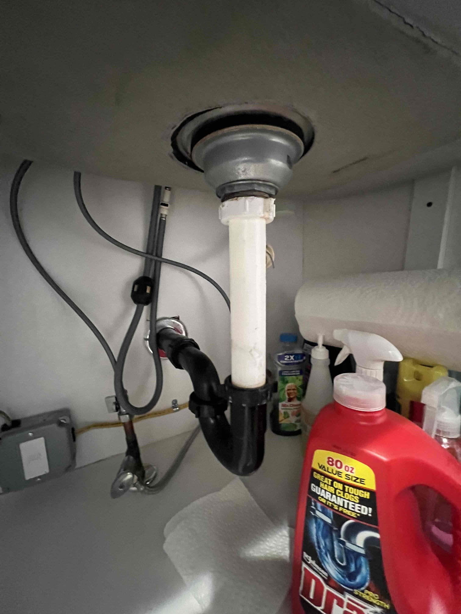 Arrived on site to a clogged kitchen sink. Client also had a leak under the sink which appeared to be the basket strainer. Replaced basket strainer and attempted to hydro jet and snake multiple times. Kitchen sink is packed with rock hard grease and unable to see any of the piping in basement because it is all covered behind Sheetrock. We will need to return for another visit to jet kitchen line.