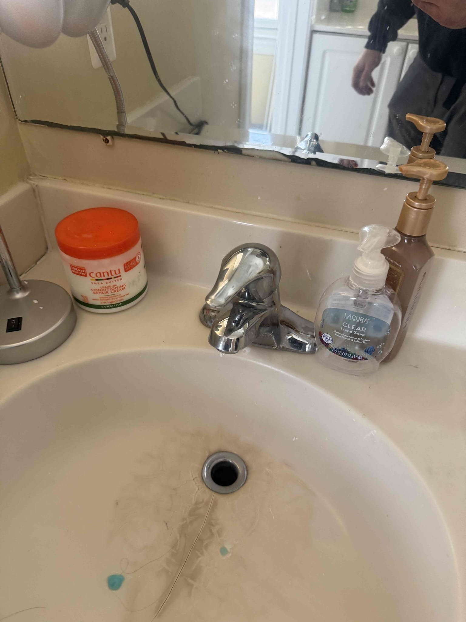 2 new single handle lav faucets 
Arrived for leak In ceiling. We replaced tub waste and overflow in same spot in November. Went up to bathroom to find that shower was used with liner outside of tub. Water was all over the floor and cracks were in corners telling me water was making its way downstairs. Checked all plumbing in bathroom. Toilet was loose but I tightened it and is now sturdy no leaks. Noticed one faucet was rusty and leaking. There were 2 faucets in bathroom. MyGuy supplied and installed new single handle faucets and tested for leaks, there are none at this time.