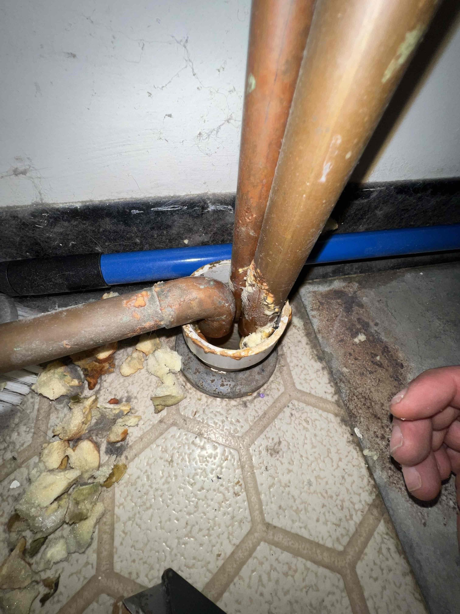 Arrived on site client stated her kitchen faucet was leaking. Upon inspection client has a faucet that is leaking underneath and would like for us to take it off and reinstall it. Let client know beforehand that if it does not work we would have to still charge for our time and we would credit back half of today’s work towards faucet replacement. Client also stated that her alarm for sump pump was going off and a pipe underneath was leaking hot water. Upon inspection it appeared that the boiler was leaking at one point but is not leaking at the moment. We will need to send out our boiler tech to further diagnose the issue. 