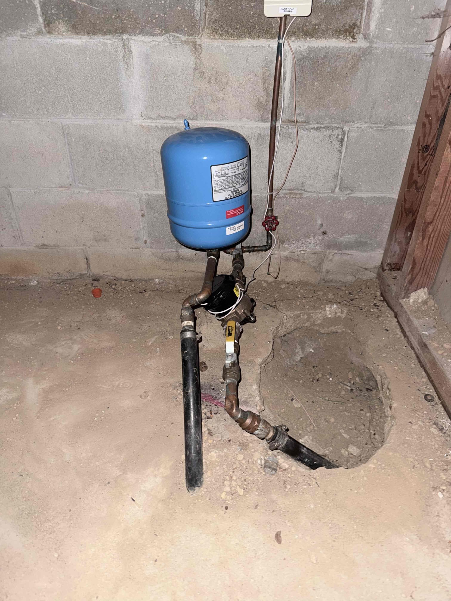 Hardness 2
PH 7.6
Chlorine .3ppm
Pressure 65psi

Arrived to the home, customer states that they have a leak above the existing water heater, water heater is only three years old. Client also states they have had to replace water heater constantly over the last 6 years due to leaks. After a very through explore of the system I have discovered 4 issues with the water heater and piping. There is an expansion tank at the water heater that has failed, another expansion tank at the main that is much older and has failed as well, a leaking solder joint above the water heater, lastly, the temp and pressure relief valve for the water heater is leaking at a flow rate comparable to a faucet. There is a check valve at the main. Client stated that the relief valve had started leaking and someone installed a condensate pump for the blow off so it does not flood the first floor. During the whole explore, the condensate pump went off well over fifty times due to the relief valve constantly leaking. Re