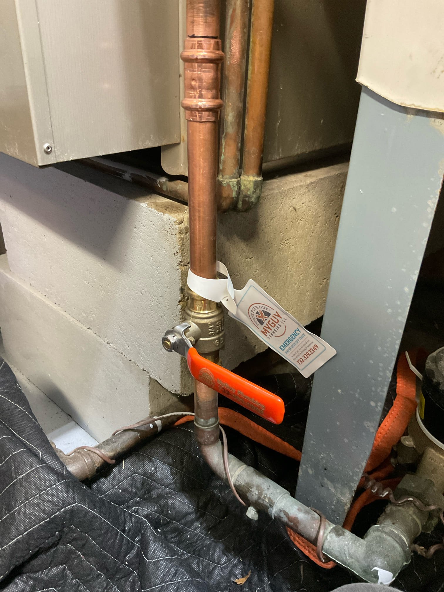 Arrived on site client stated they had a leak under the sink and the main shutoff valve would not work. It appears the valve for the dishwasher was leaking. Called the water company to turn the water off so that we can safely replace the main and change the valves under the kitchen sink. Replaced the main shutoff valve with a 3/4 ball valve and once that was done we removed both valves under the sink and tested for leaks. There are no leaks at this time and client is now a member.