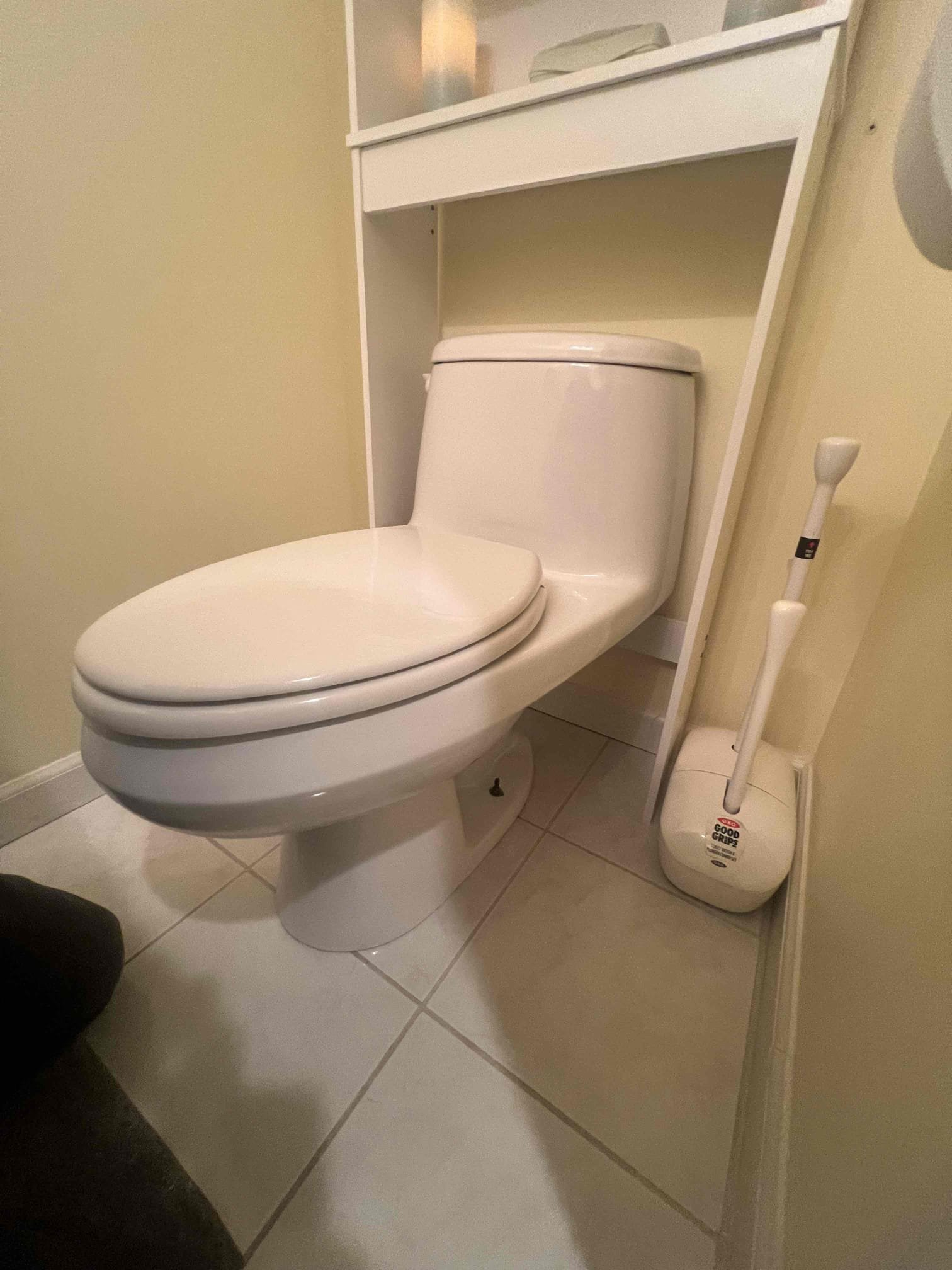 Arrived on site clients states he has a sewer smell near the downstairs bathroom and thinks it could be the toilet. Upon inspection toilet is very sturdy and there does not appear to be any leaks from the base of the toilet or in the crawlspace area. Client states that he gets the sewer smell only once in a while. He also would like for us to replace his current widespread lav faucet upstairs. Cold side handle is hard to turn and underneath appears to be very corroded and rusted. Took a deposit for the widespread lav faucet and we will return another day to install faucet.