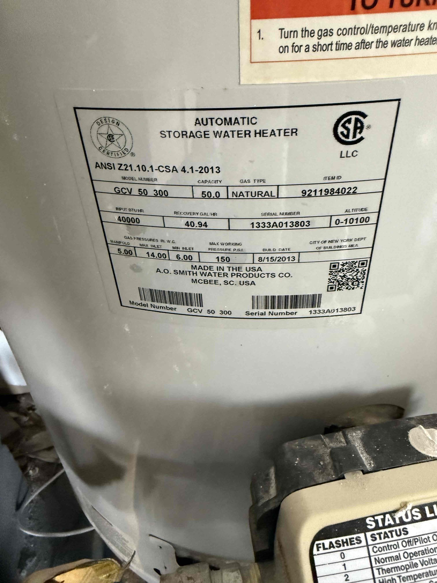 New 40 gallon water heater, main shut off valve with membership 
Arrived to home to replace water heater. Nothing was wrong with unit. Customer wanted to be proactive. Customer could not reach behind washer to get to main shut off valve and was old style gate valve. MyGuy supplied and installed new water heater and main water shut off valve for home. Turned water on and tested for leaks, there are none at this time.