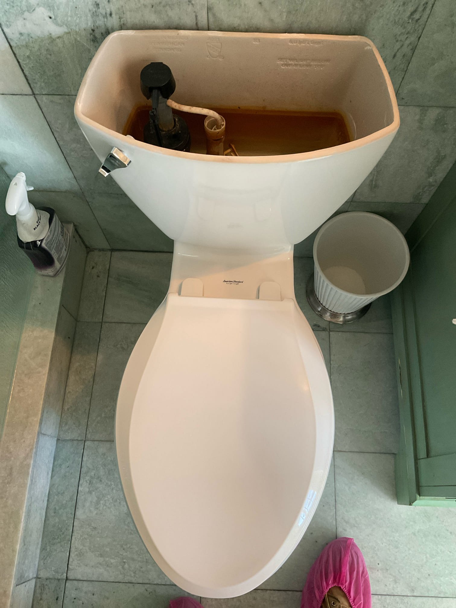 Arrived on site client stated something broke in her toilet tank and want sure what it was. Upon inspection I found that the toilet handle rod broke off. Gave multiple different options and client stated she just wants to be able to flush her toilet again. Replaced toilet handle and toilet is flushing as it should.