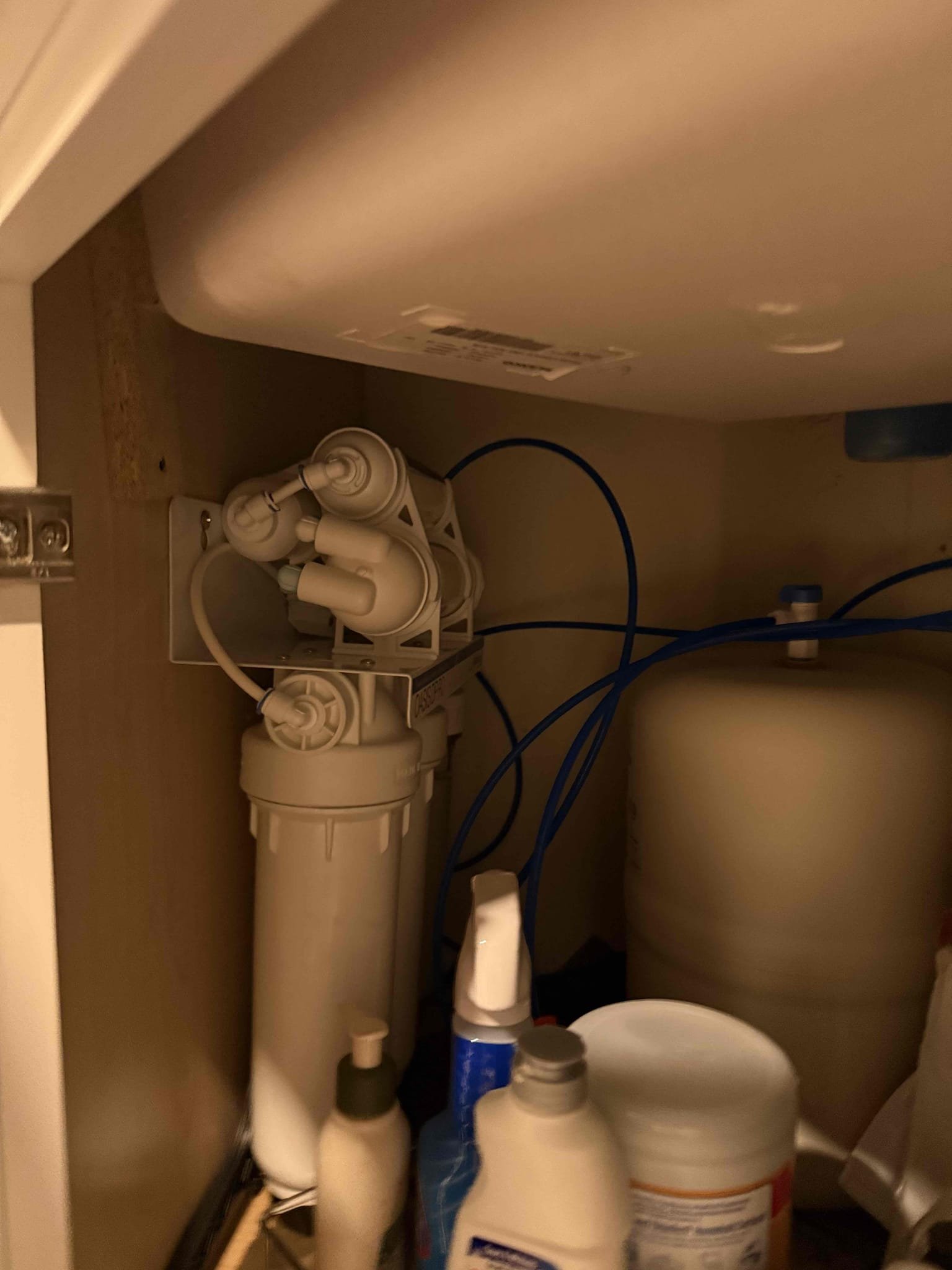 Arrived on site to complete customers annual home inspection and replace home filter and reverse osmosis filters. After completing annual home inspection. Myguy plumbing gave customer options to replace filters. Customer would like to move forward with work. After installing RO filters MyGuy plumbing could not get the sediment filter off the housing. MyGuy plumbing will be sending out another technician to take care of issue.