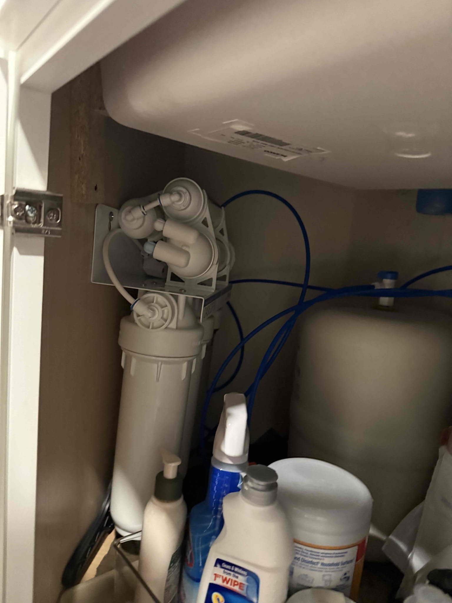 Arrived on site to complete customers annual home inspection and replace home filter and reverse osmosis filters. After completing annual home inspection. Myguy plumbing gave customer options to replace filters. Customer would like to move forward with work. After installing RO filters MyGuy plumbing could not get the sediment filter off the housing. MyGuy plumbing will be sending out another technician to take care of issue.