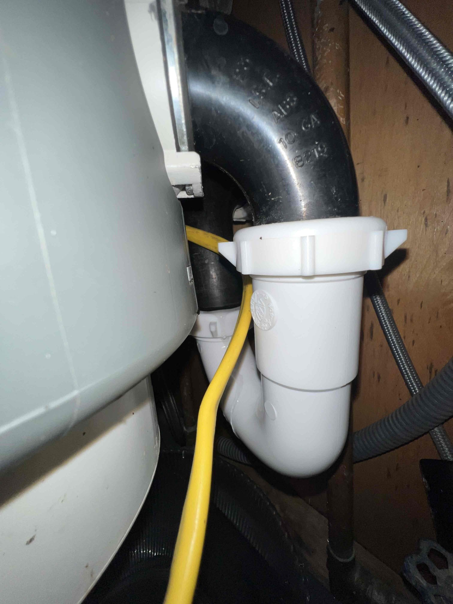 Arrived on site client stated that their kitchen sink was clogged and the trap was leaking. Upon inspection client attempted to replace the trap himself but appeared to be unsuccessful. I recommend replacing 3 shutoff valves under the kitchen sink because when turning the cold side valve it had a slow drip to it and the dishwasher valve does not turn easily by hand. Clients main shutoff valve is in a very inconvenient spot downstairs because it is behind a dresser and only the handle is sticking out of the wall so I left prices to cut open the wall, replace the valve with a full port ball valve and add an access panel for easy access in case of an emergency. Clients main shutoff does not want to move forward at this time. We will credit back the Visual diagnostic if client calls back within the next 30 days to perform any work.