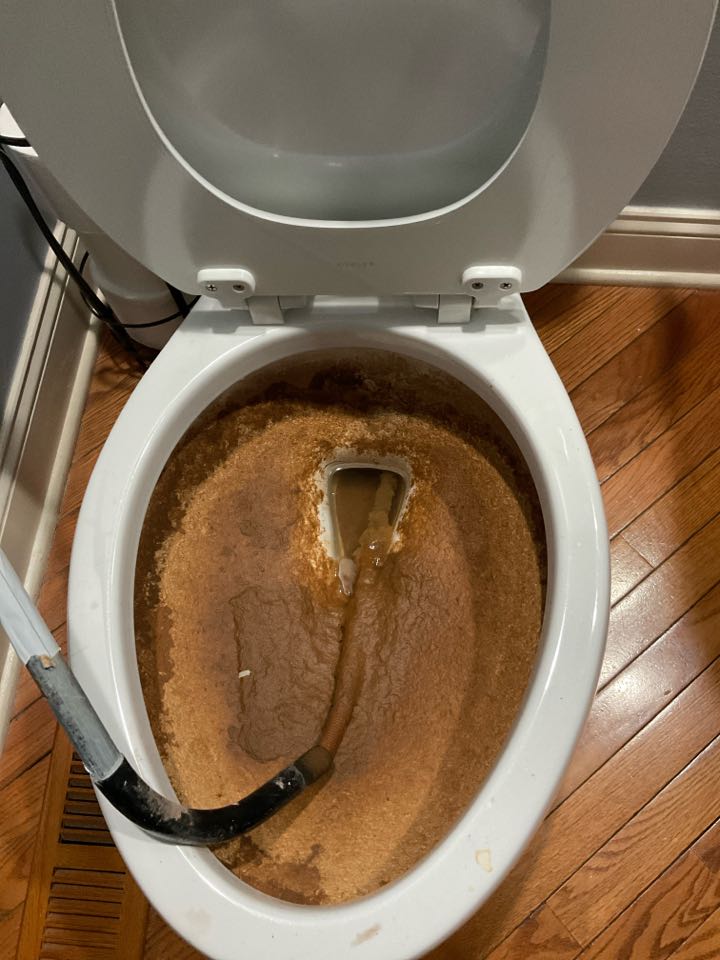 Augered toilet in Tinton Falls NJ