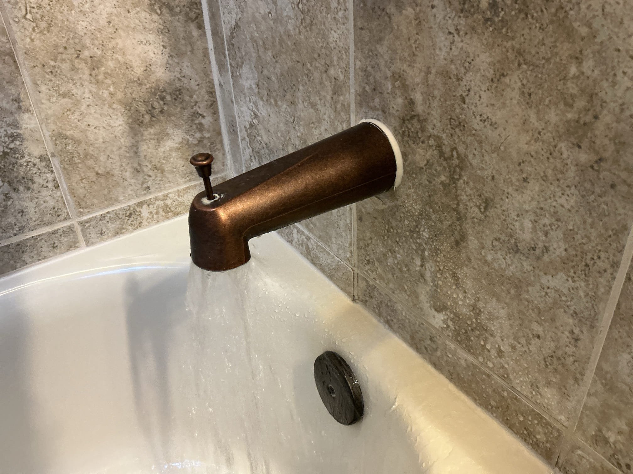 Arrived to the home, client has a tub spout that is not properly diverting the water from the spout to the showerhead. The finish is oil rubbed bronze, and the brand is Moen Eva I have reached out to supply houses for this tub spout and the part will need to be ordered. I explained to the client of this issue and they are aware and fully understand. I have accepted a small deposit to order the part from our warehouse and to get the client on the schedule. We will reach out to client once the part is in to schedule their next appointment.